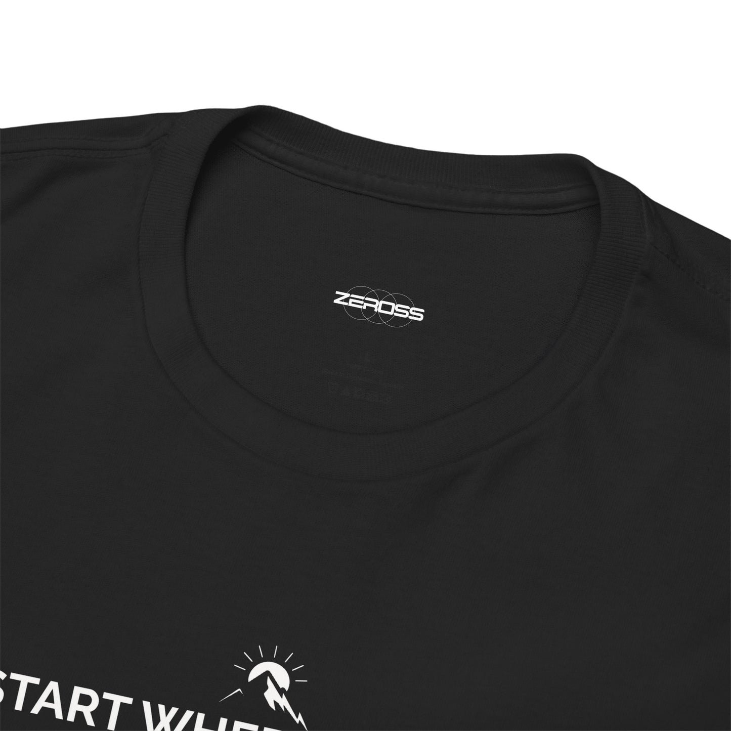 Start Where You Are – Unisex Heavy Cotton Motivational T-Shirt