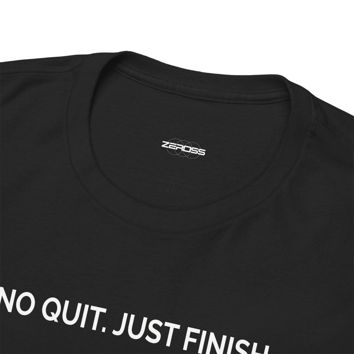 NO QUIT. JUST FINISH – Mental Toughness Unisex Heavy Cotton Tee