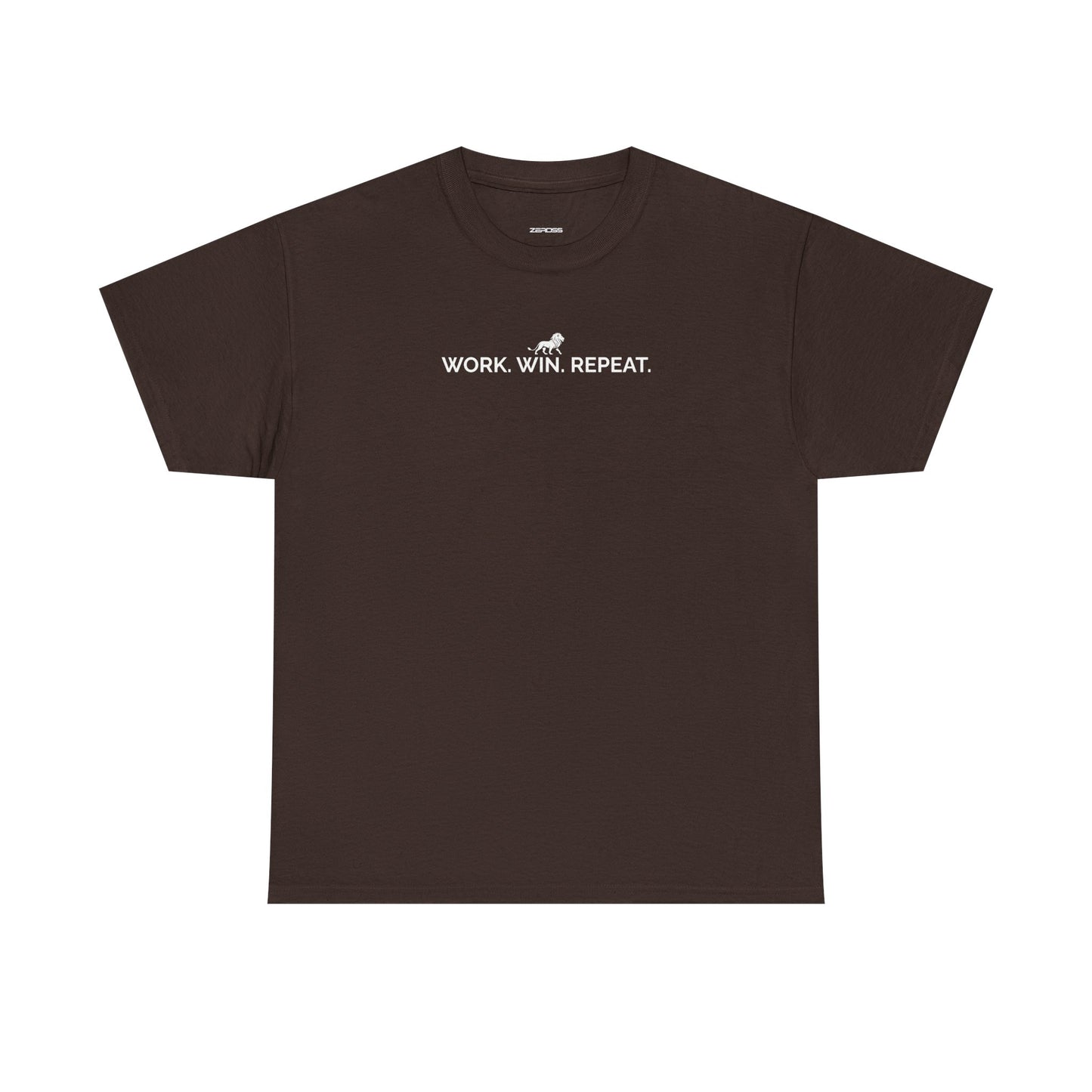 Work. Win. Repeat. Motivational Unisex Heavy Cotton T-Shirt