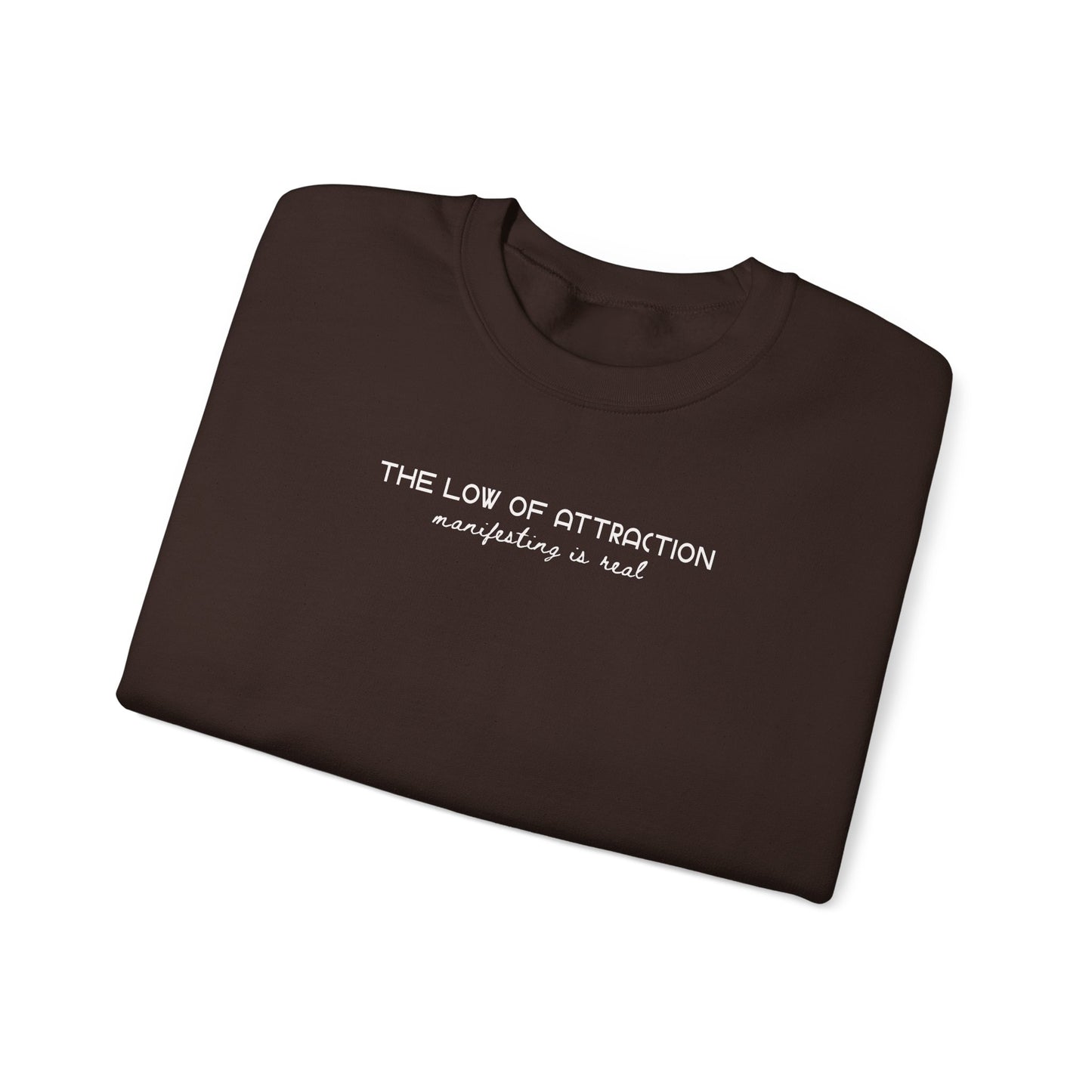 Law of Attraction Crewneck Sweatshirt – “Manifesting Is Real” Unisex Fleece