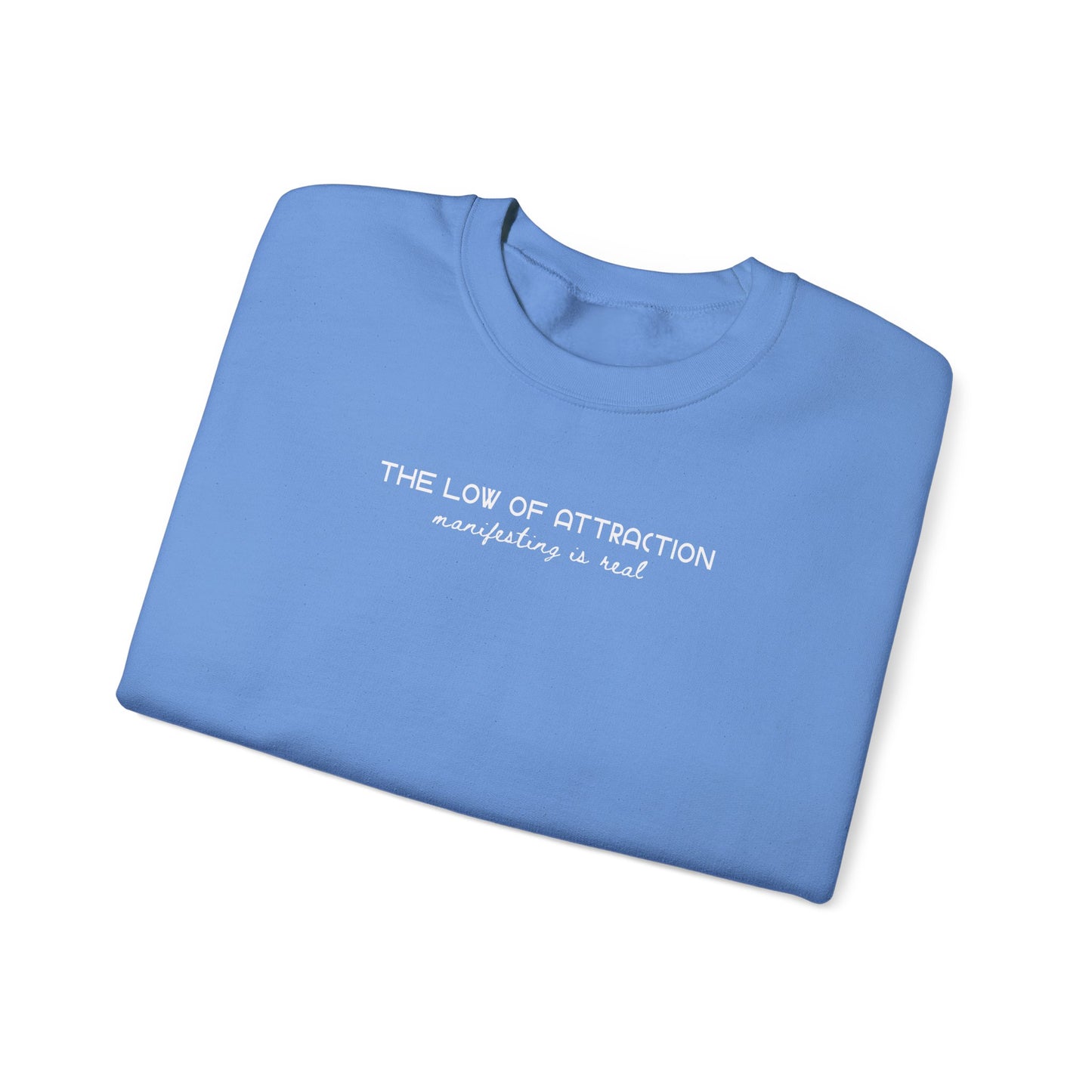 Law of Attraction Crewneck Sweatshirt – “Manifesting Is Real” Unisex Fleece