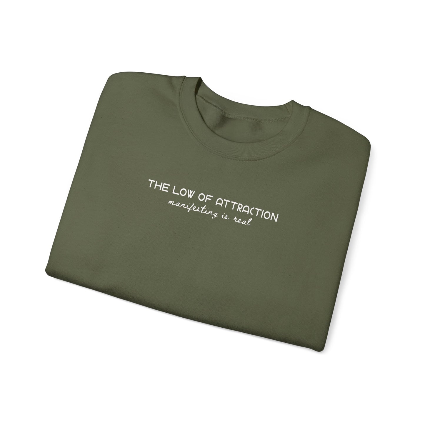 Law of Attraction Crewneck Sweatshirt – “Manifesting Is Real” Unisex Fleece