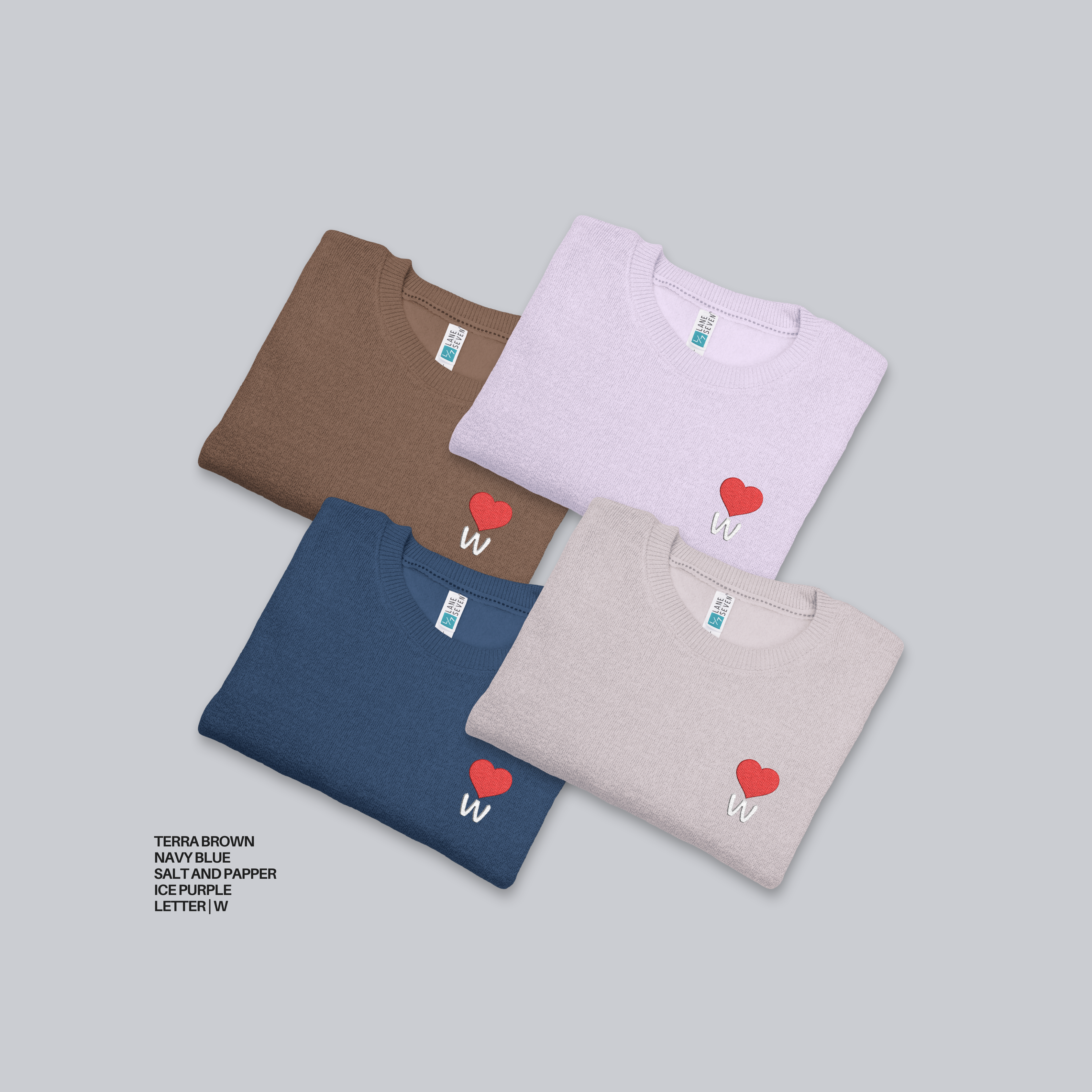 Unisex Nantucket Sweatshirt – Personalized with initial W