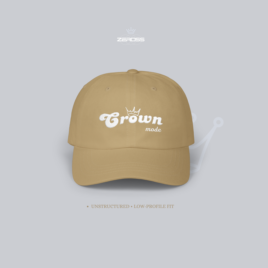 CROWN MODE — Embroidered Classic Dad Cap