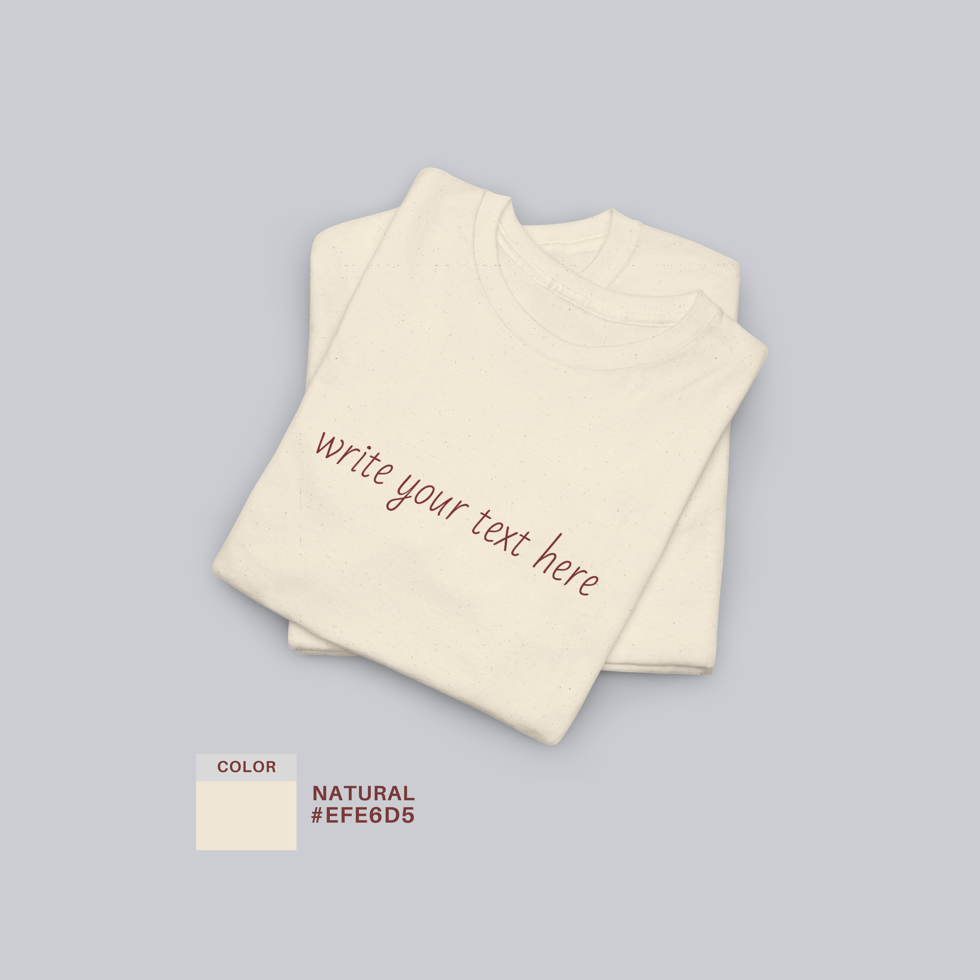 Custom Text T-Shirt, Create & Wear Your Story | Unisex Cotton Tee