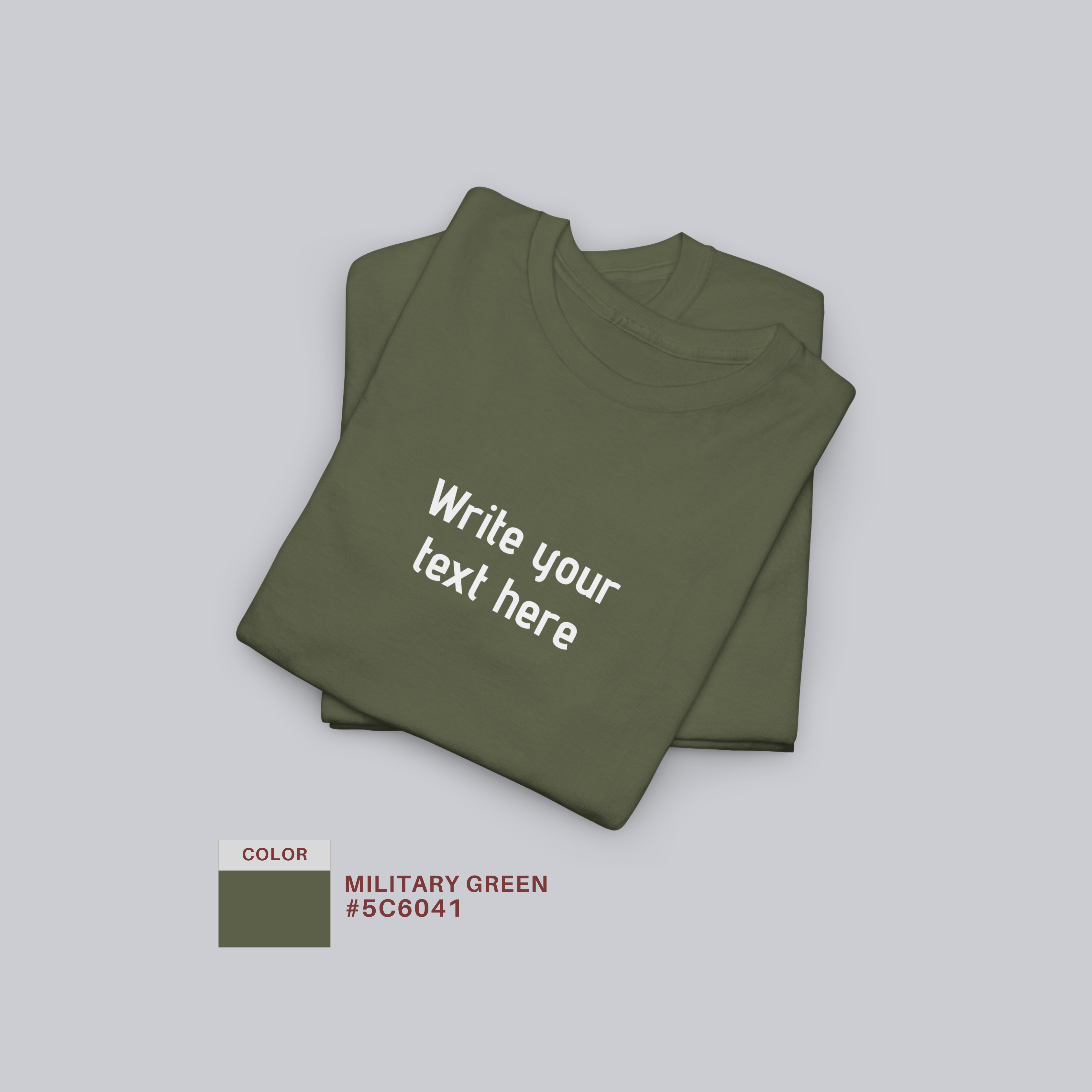 Personalized Custom Text T-Shirt – create your own message, Unisex Cotton Tee