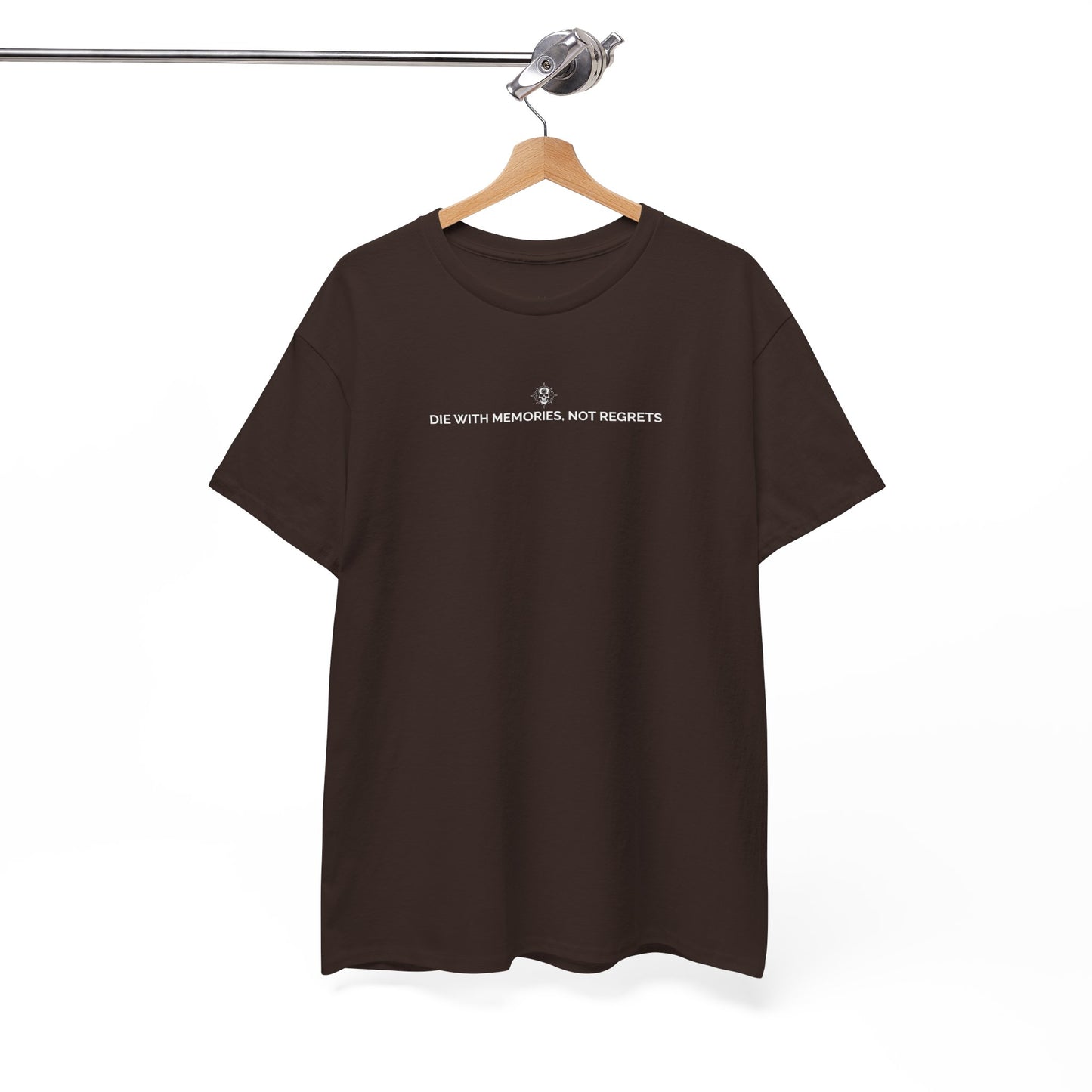Die With Memories, Not Regrets. Unisex Heavy Cotton Inspirational T-Shirt
