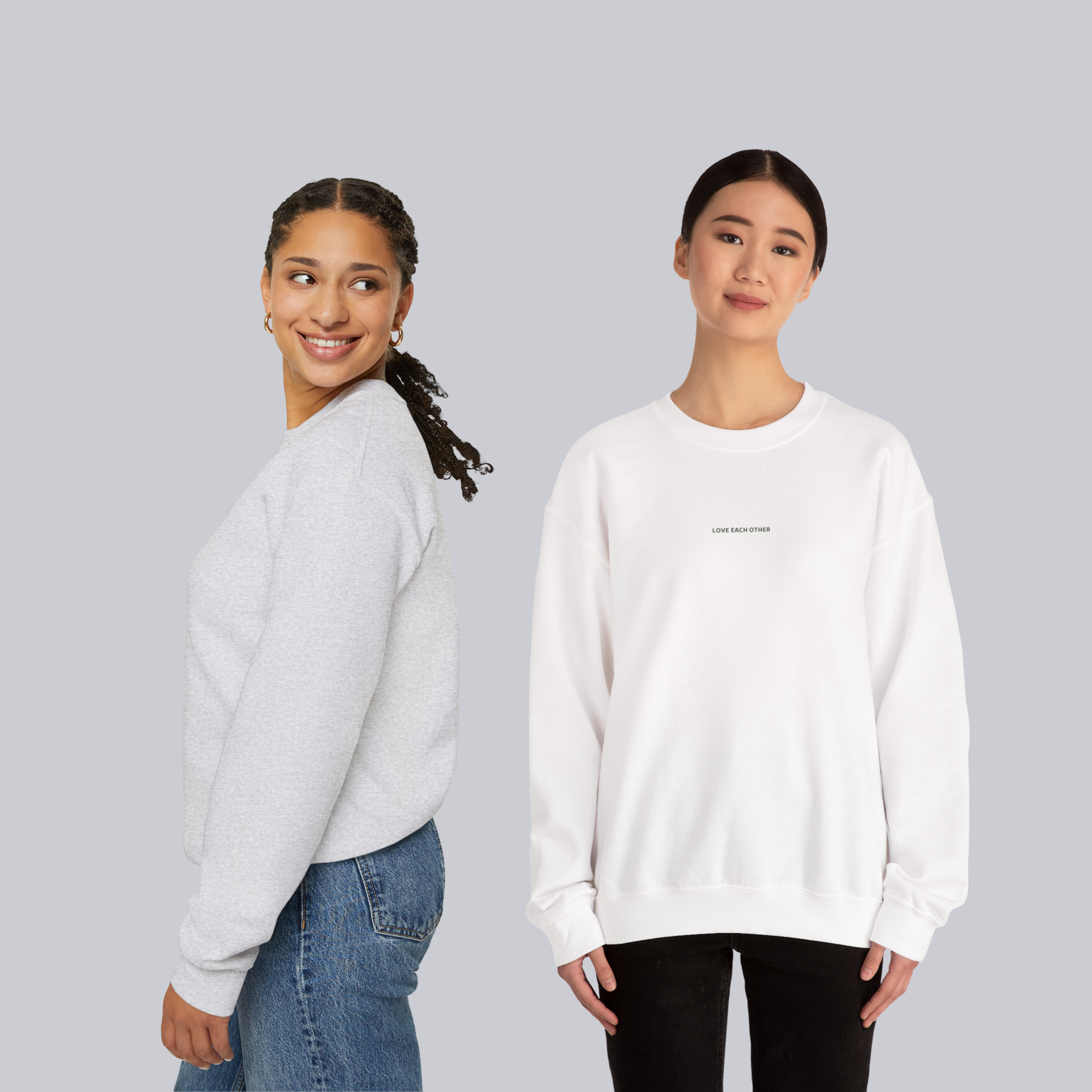 The Only Thing More Powerful Than Hate Is Love — Unisex Crewneck Sweatshirt