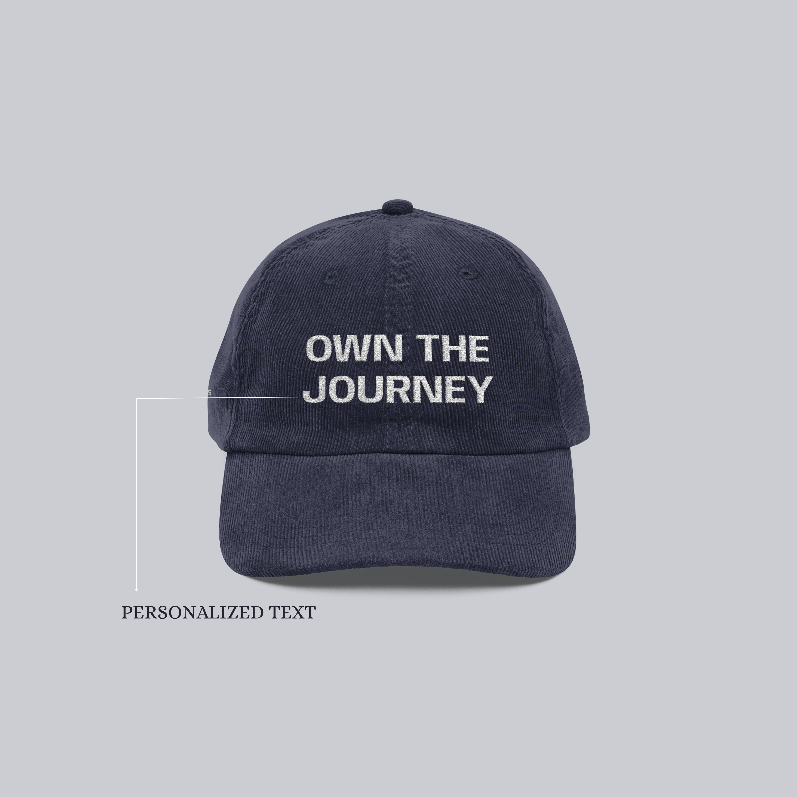 Personalized Vintage Corduroy Cap (Embroidered)