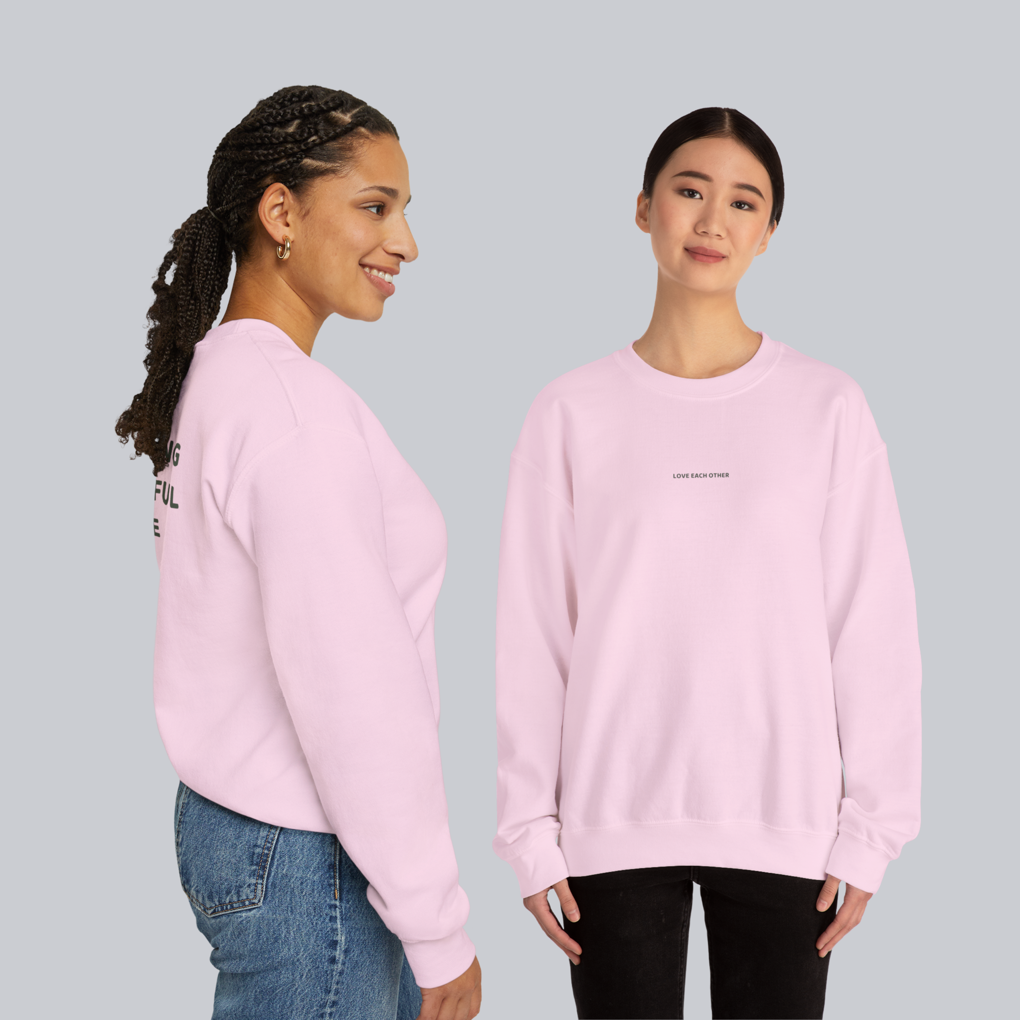 The Only Thing More Powerful Than Hate Is Love — Unisex Crewneck Sweatshirt