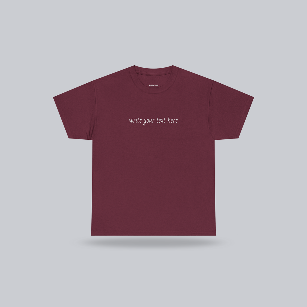 Personalized Custom Text T-Shirt – Wear Your Story | Unisex Cotton Tee