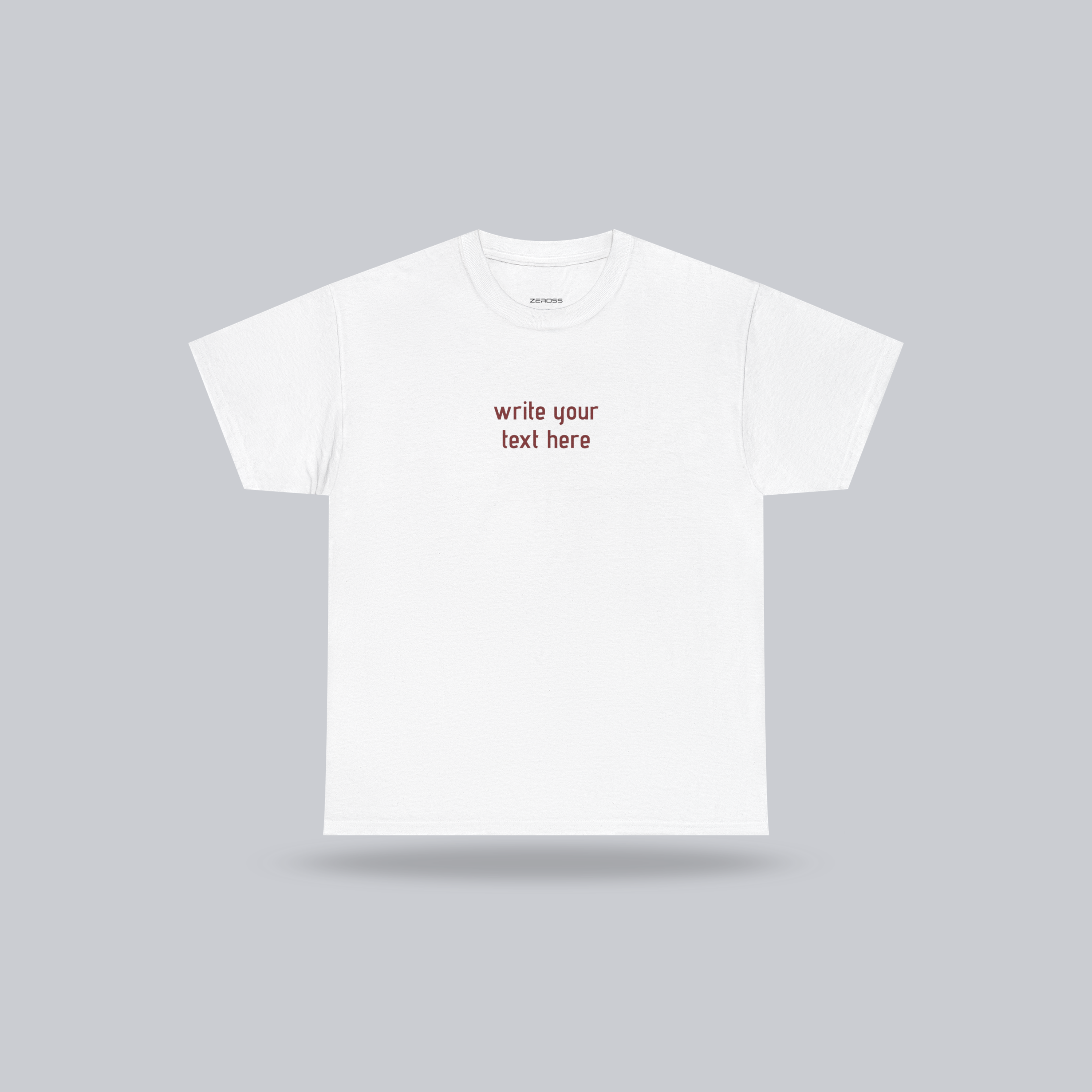 Personalized Custom Text T-Shirt – Create Your Own Message, Unisex Cotton Tee