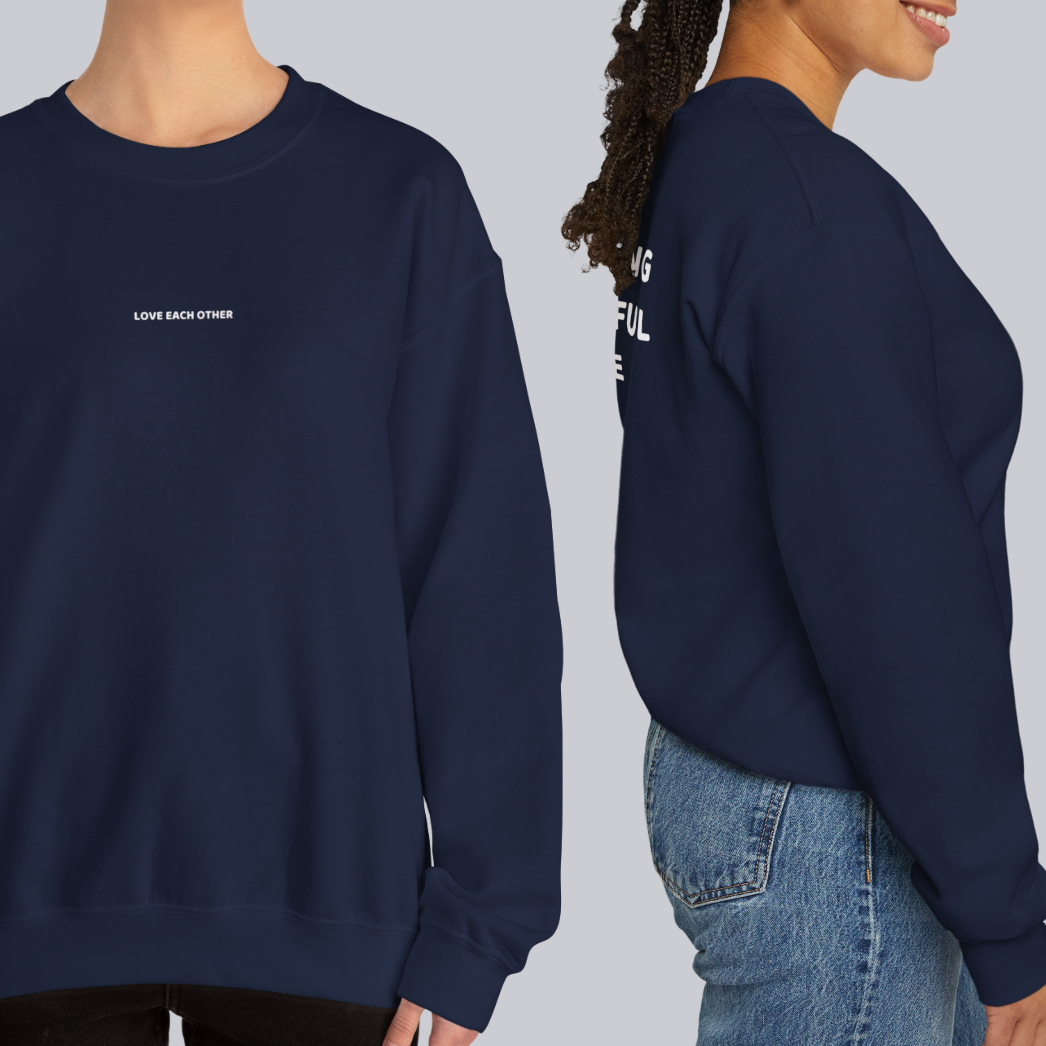 The Only Thing More Powerful Than Hate Is Love — Unisex Crewneck Sweatshirt