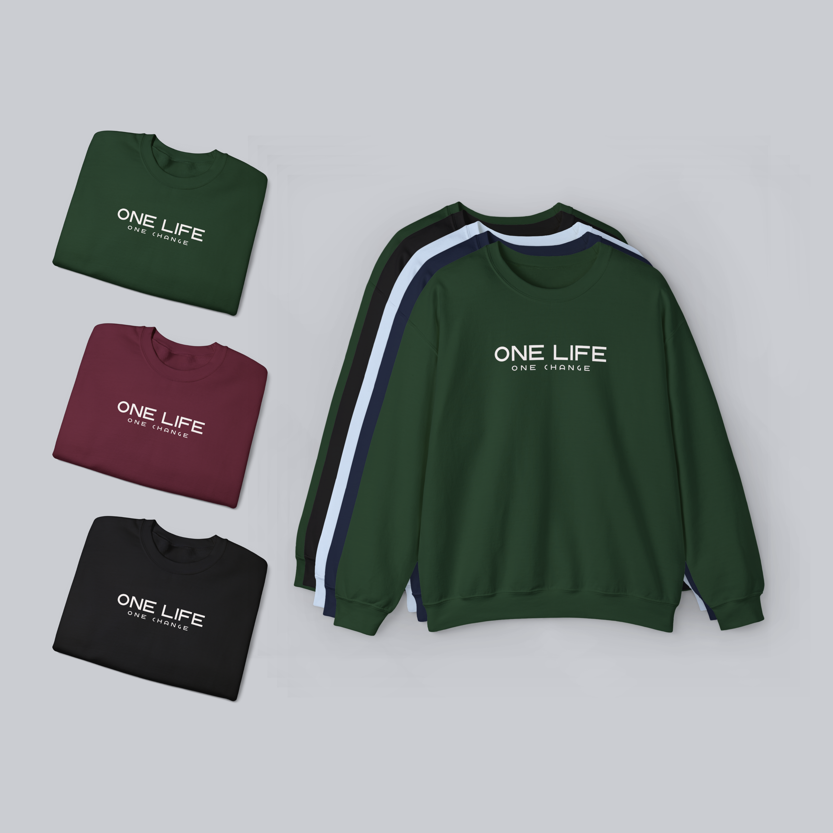 ONE LIFE ONE CHANGE – Unisex Cozy Heavy Blend Pullover