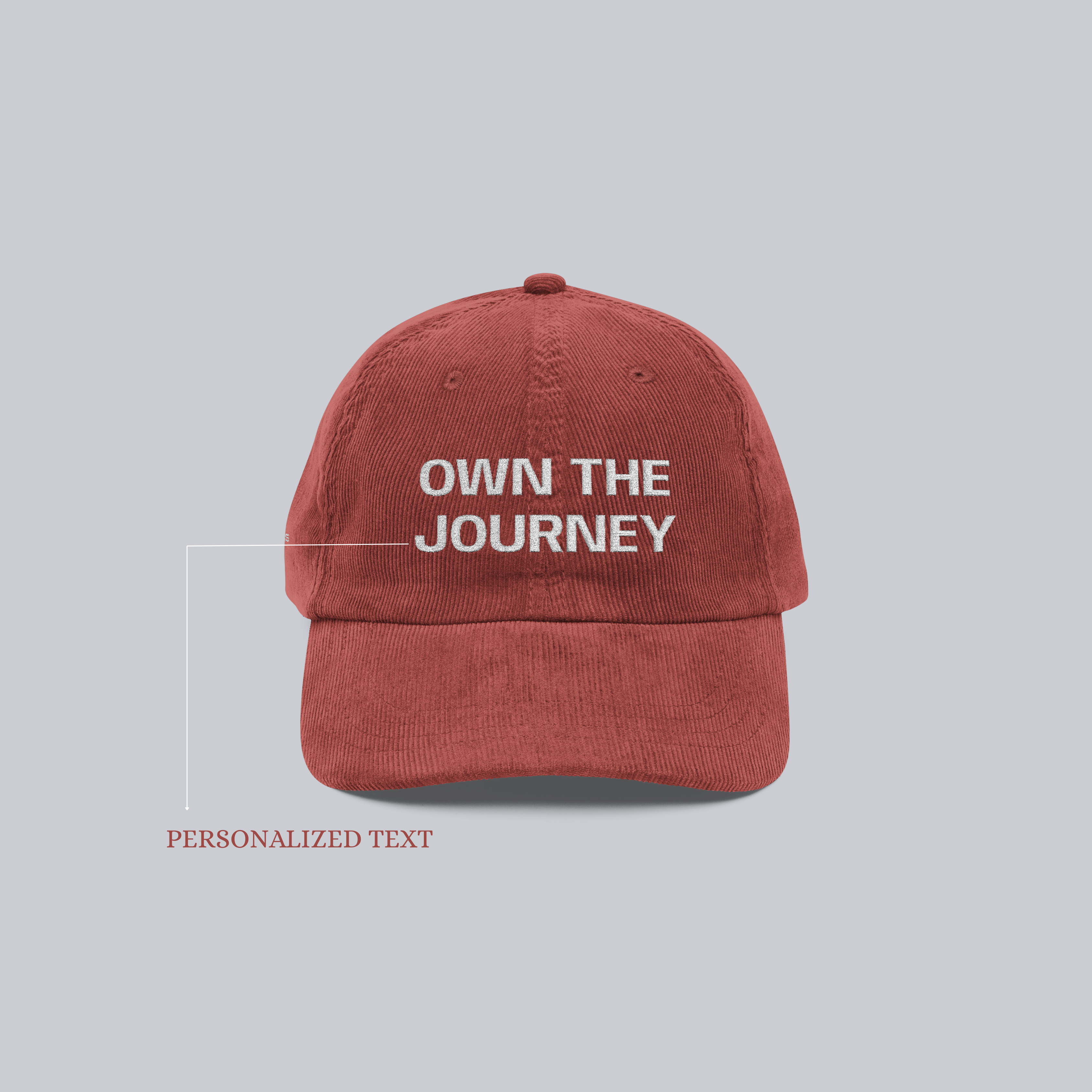 Personalized Vintage Corduroy Cap (Embroidered)