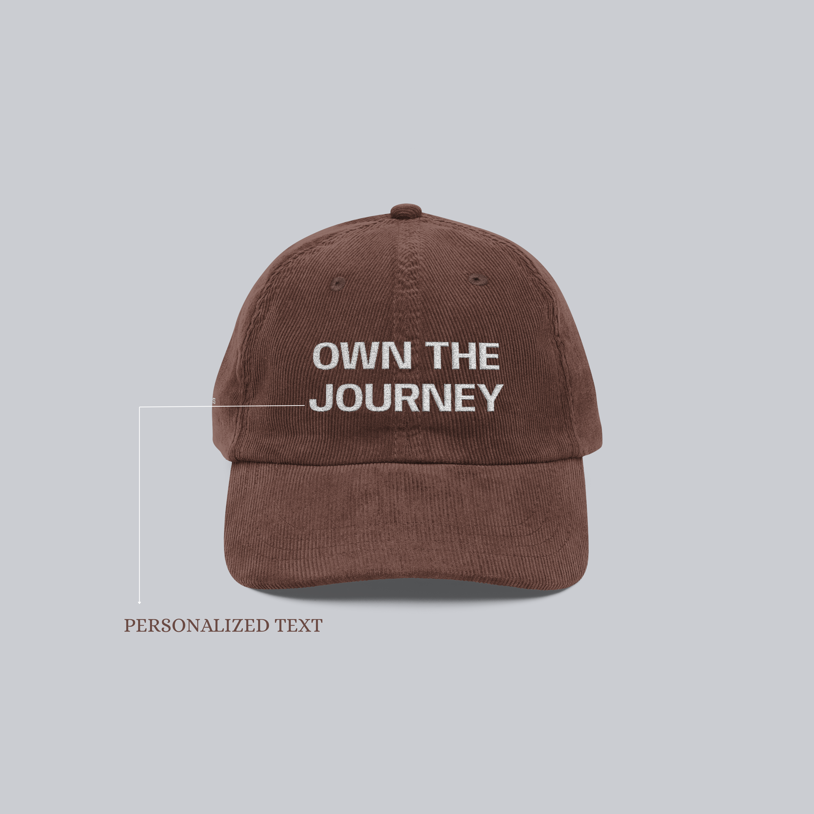 Personalized Vintage Corduroy Cap (Embroidered)