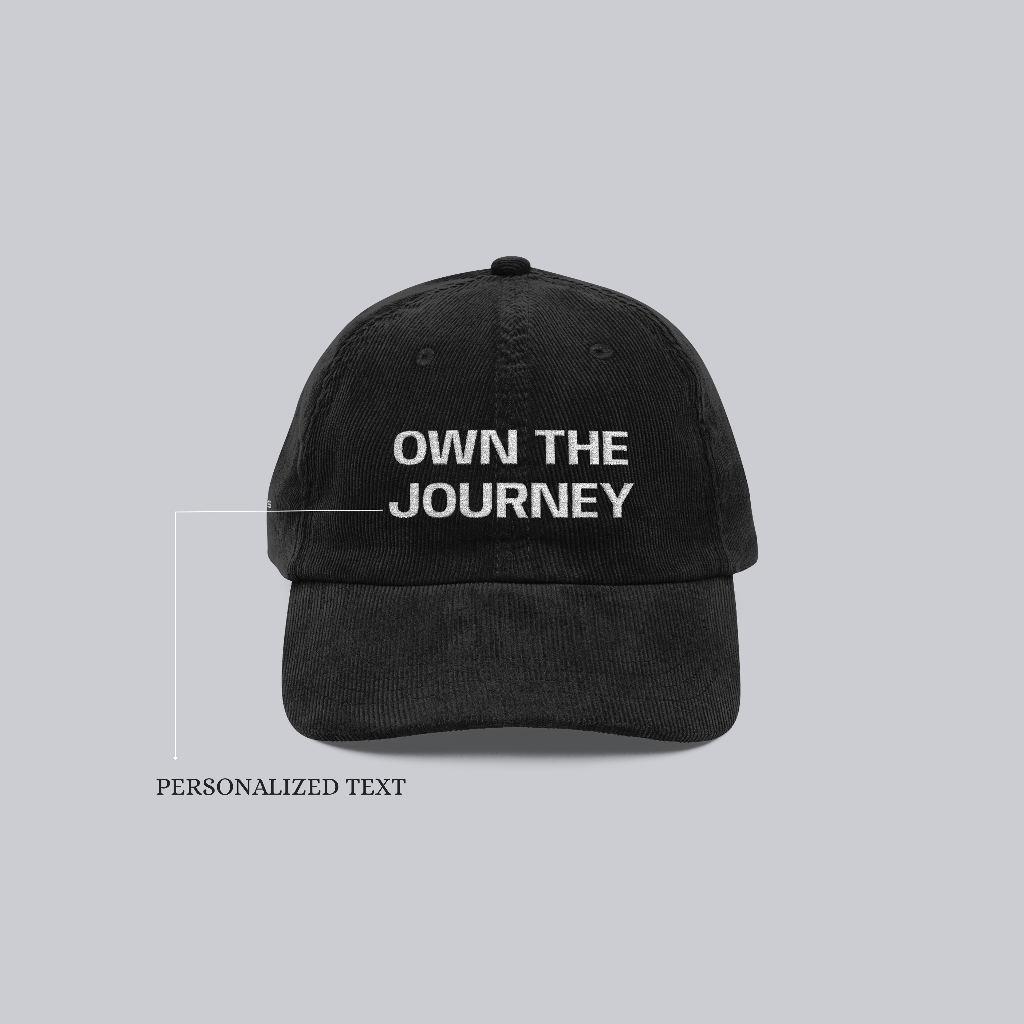 Personalized Vintage Corduroy Cap (Embroidered)