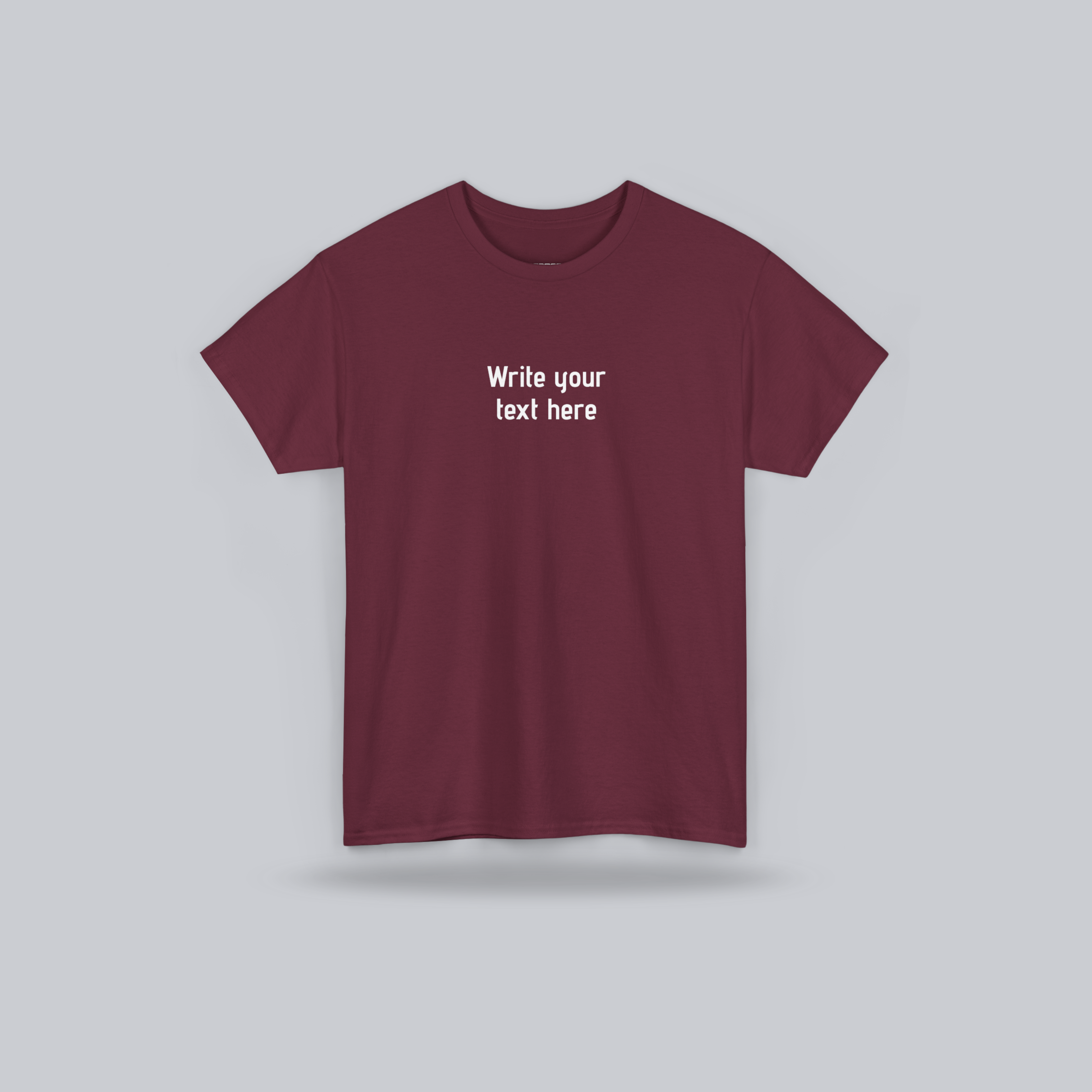 Personalized Custom Text T-Shirt – create your own message, Unisex Cotton Tee