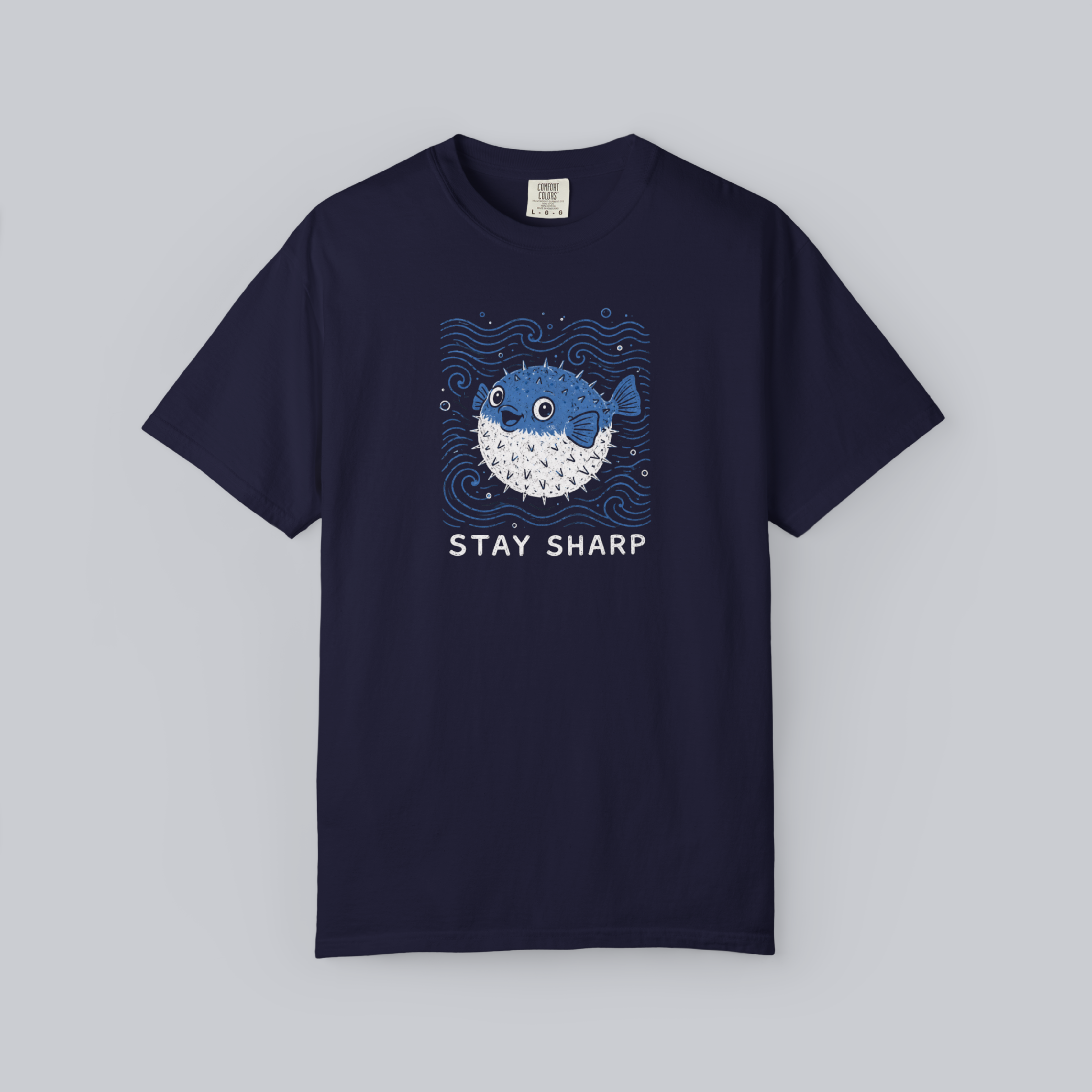 Stay Sharp Pufferfish Unisex Tee