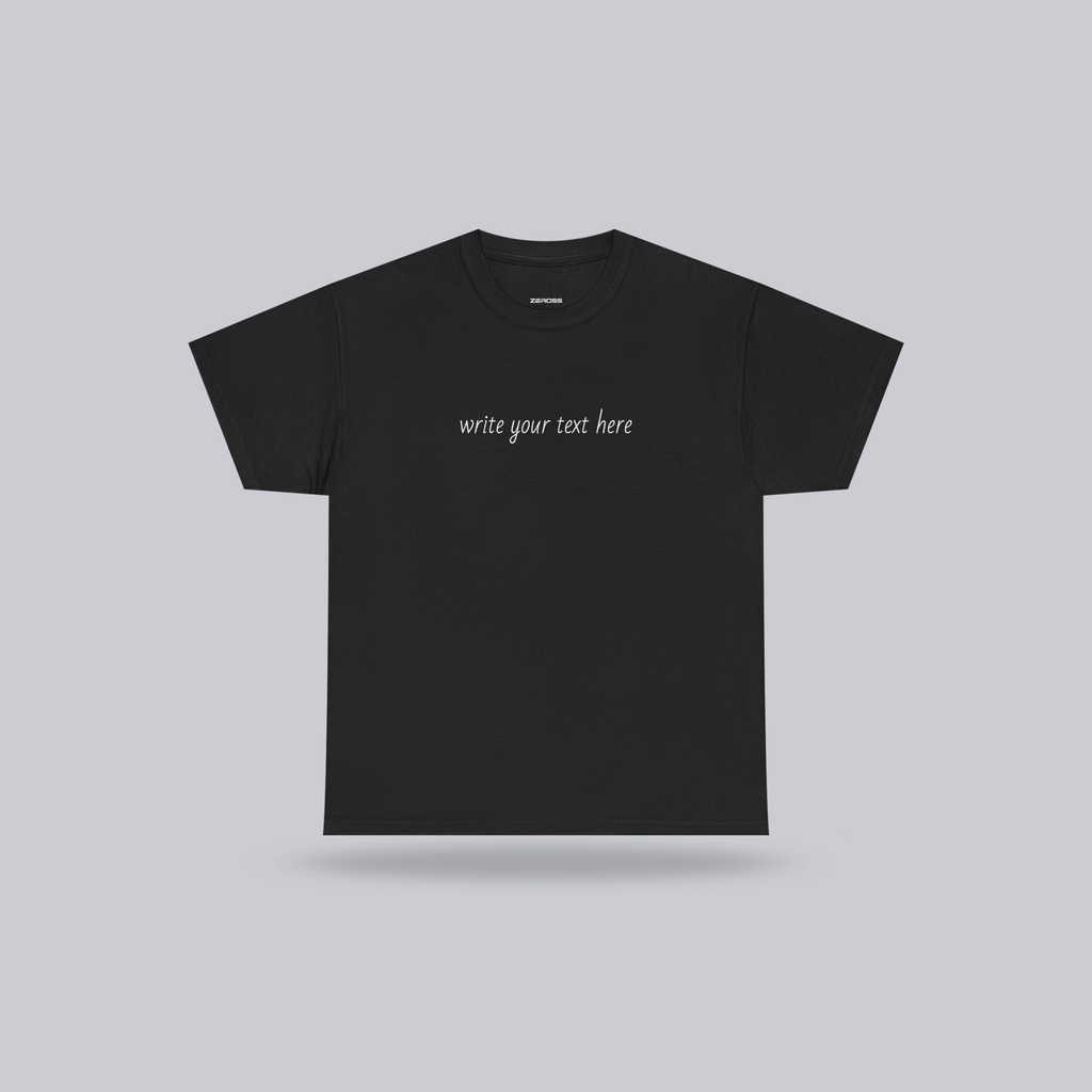 Personalized Custom Text T-Shirt – Wear Your Story | Unisex Cotton Tee