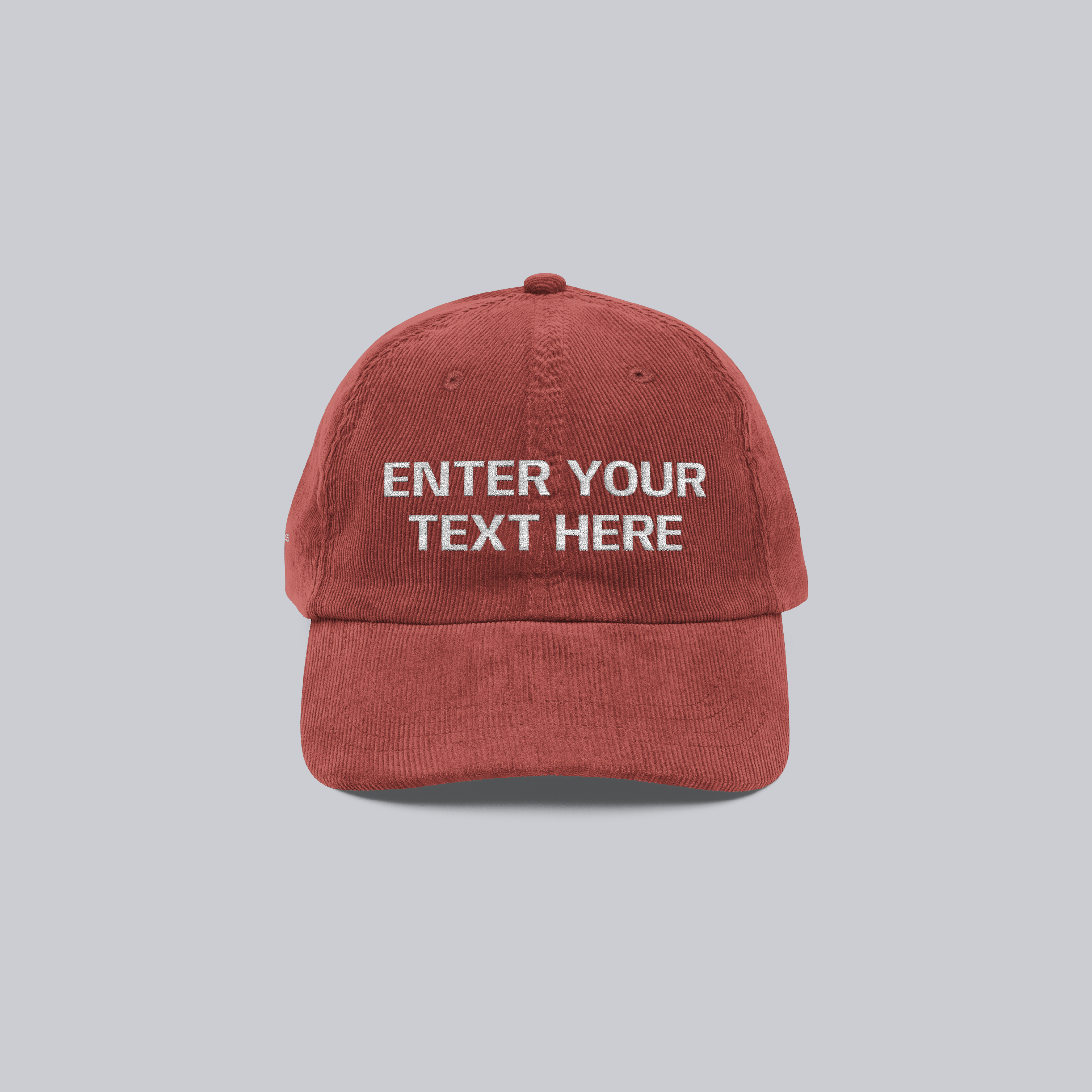 Personalized Vintage Corduroy Cap – Embroidered