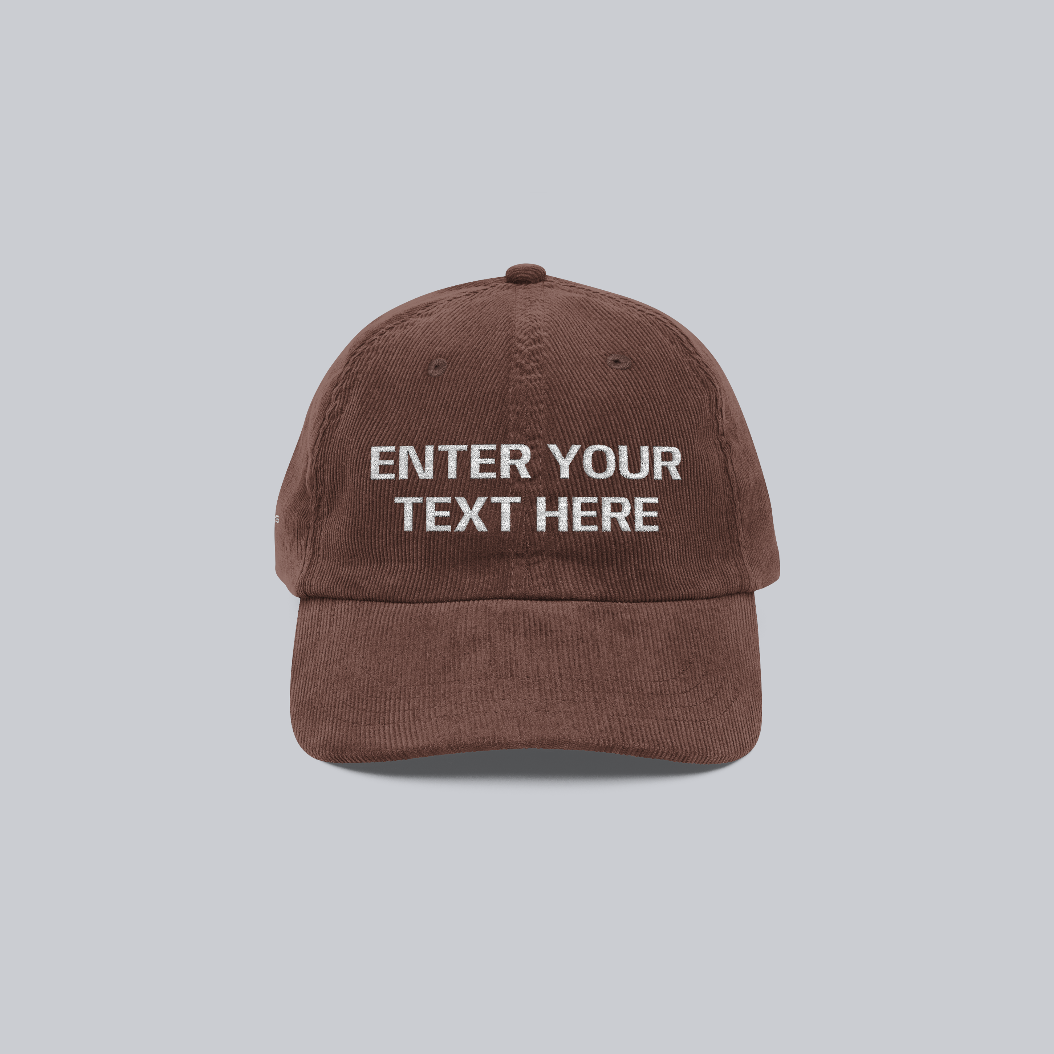 Personalized Vintage Corduroy Cap – Embroidered