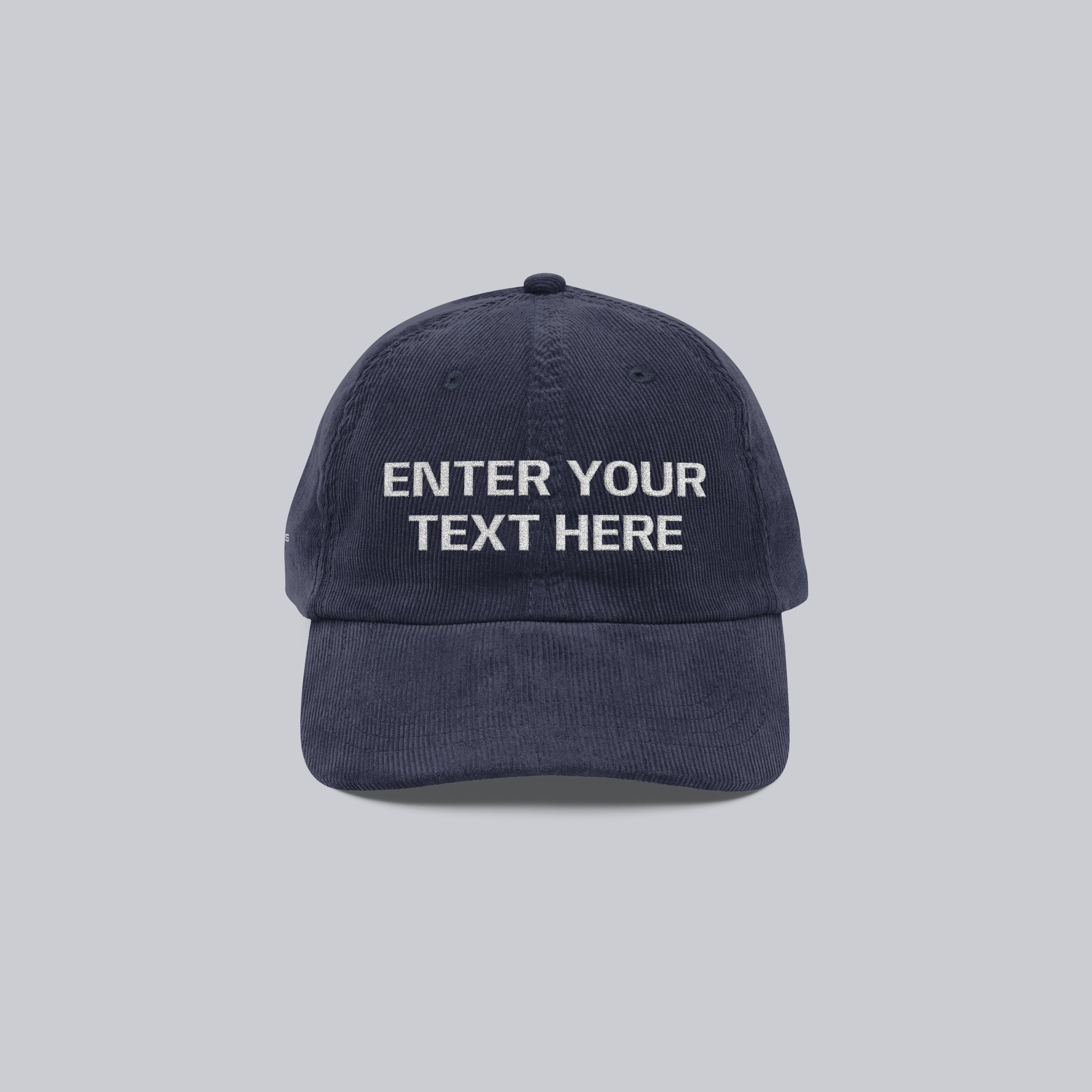 Personalized Vintage Corduroy Cap – Embroidered