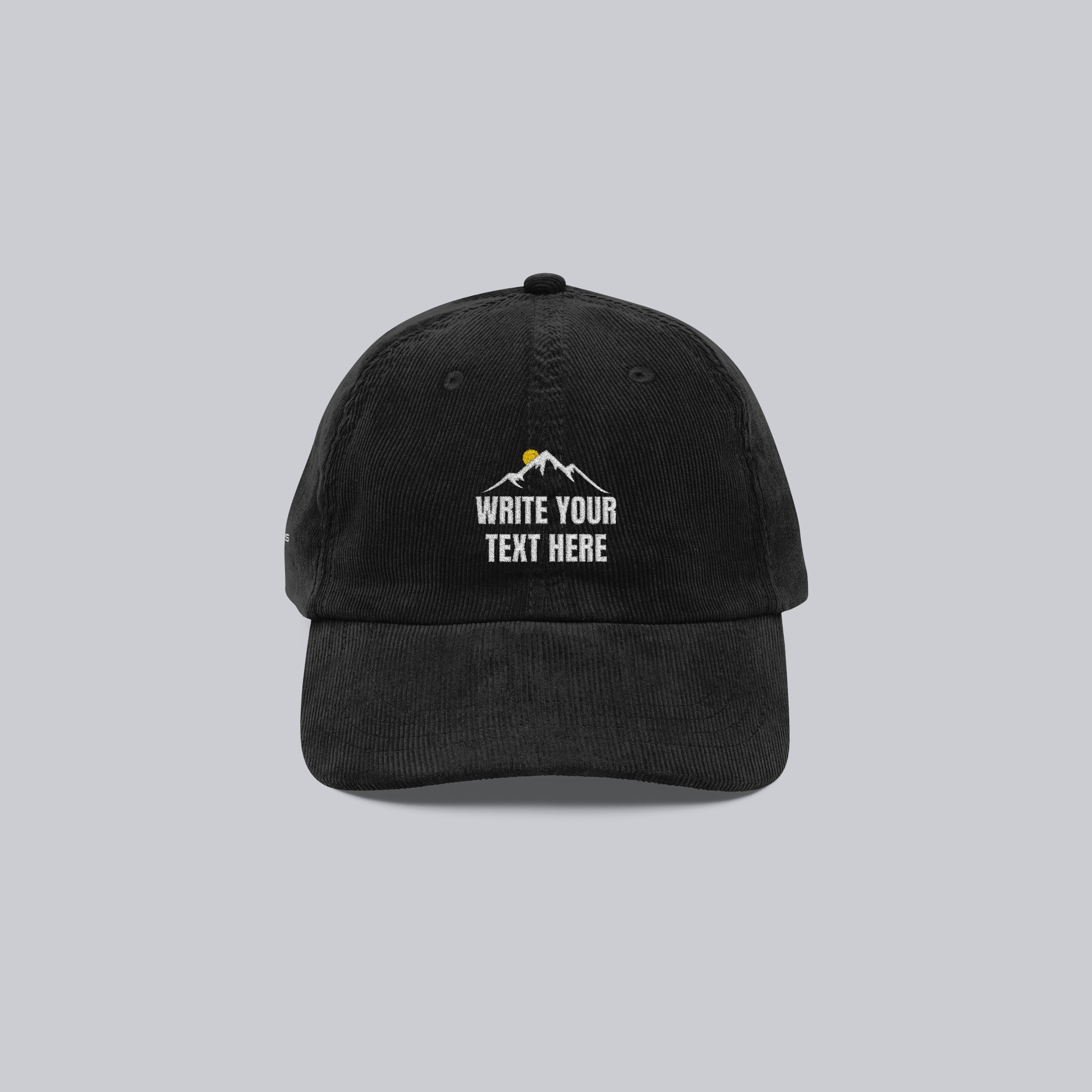 Personalized Vintage Corduroy Cap (Embroidered) | Live Preview