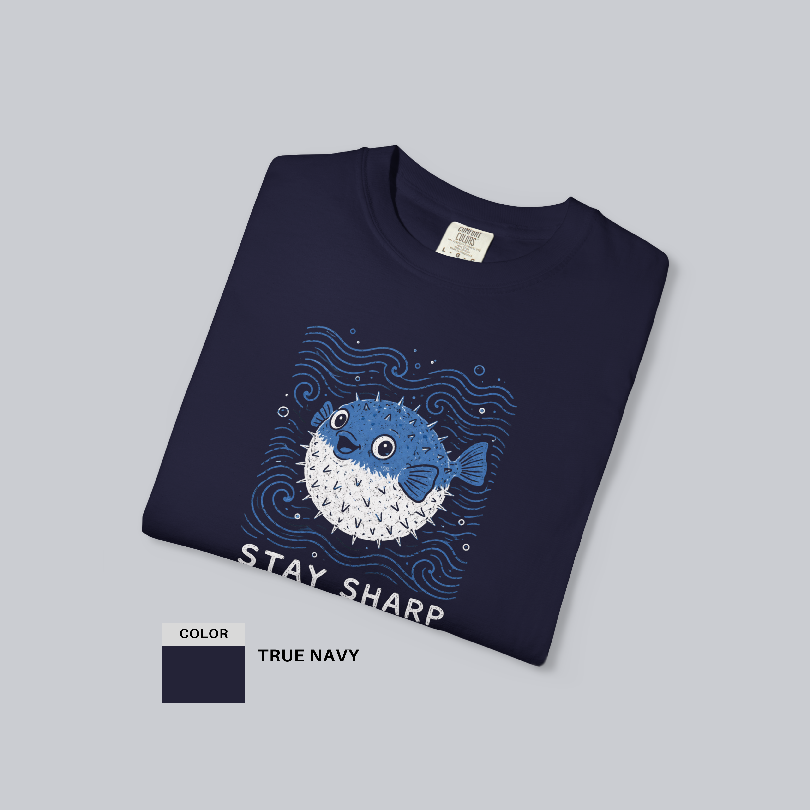 Stay Sharp Pufferfish Unisex Tee