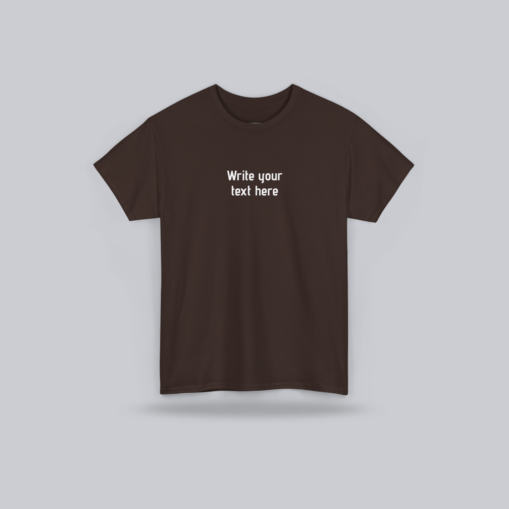 Personalized Custom Text T-Shirt – create your own message, Unisex Cotton Tee