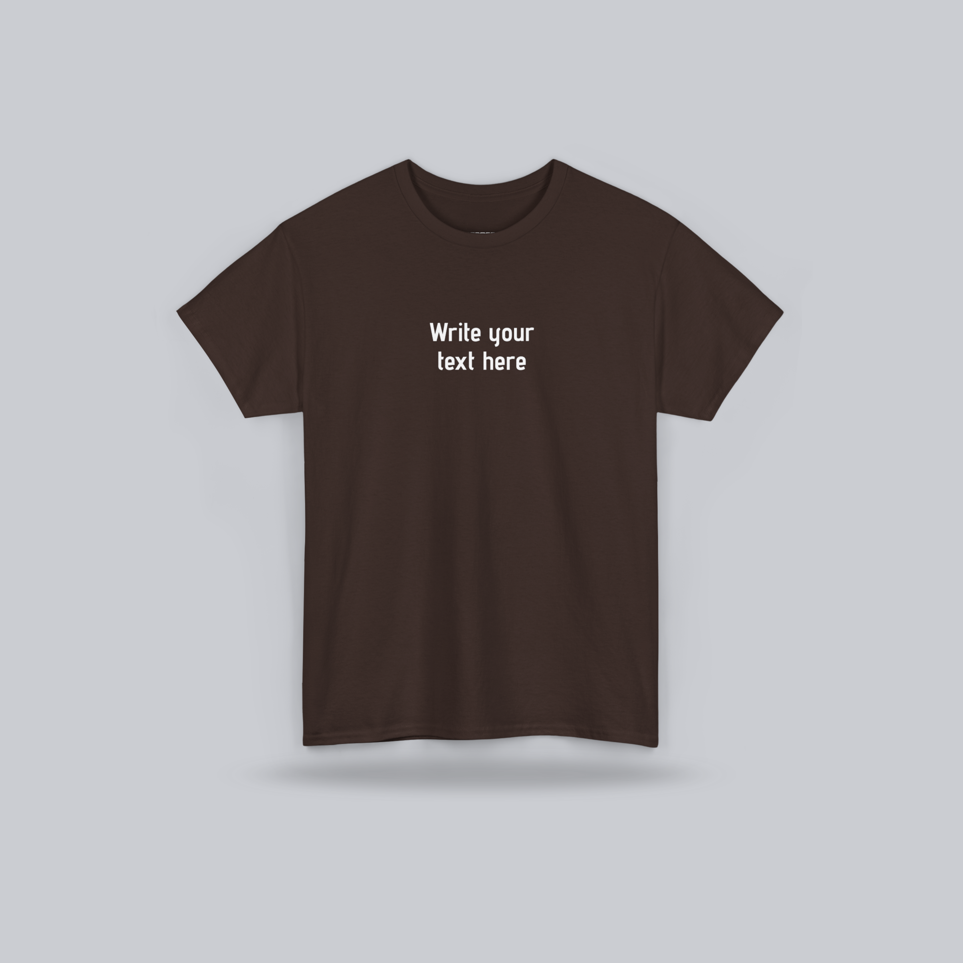 Personalized Custom Text T-Shirt – create your own message, Unisex Cotton Tee