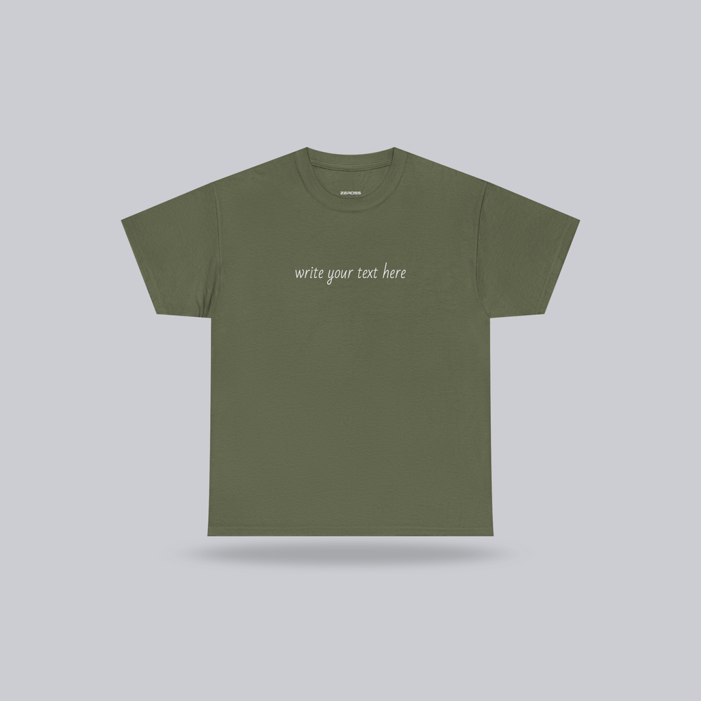 Personalized Custom Text T-Shirt – Wear Your Story | Unisex Cotton Tee