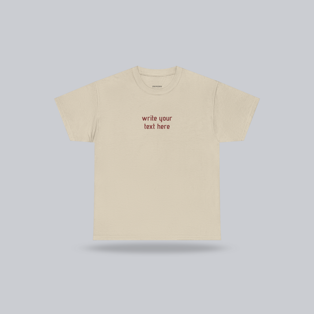 Personalized Custom Text T-Shirt – Create Your Own Message, Unisex Cotton Tee