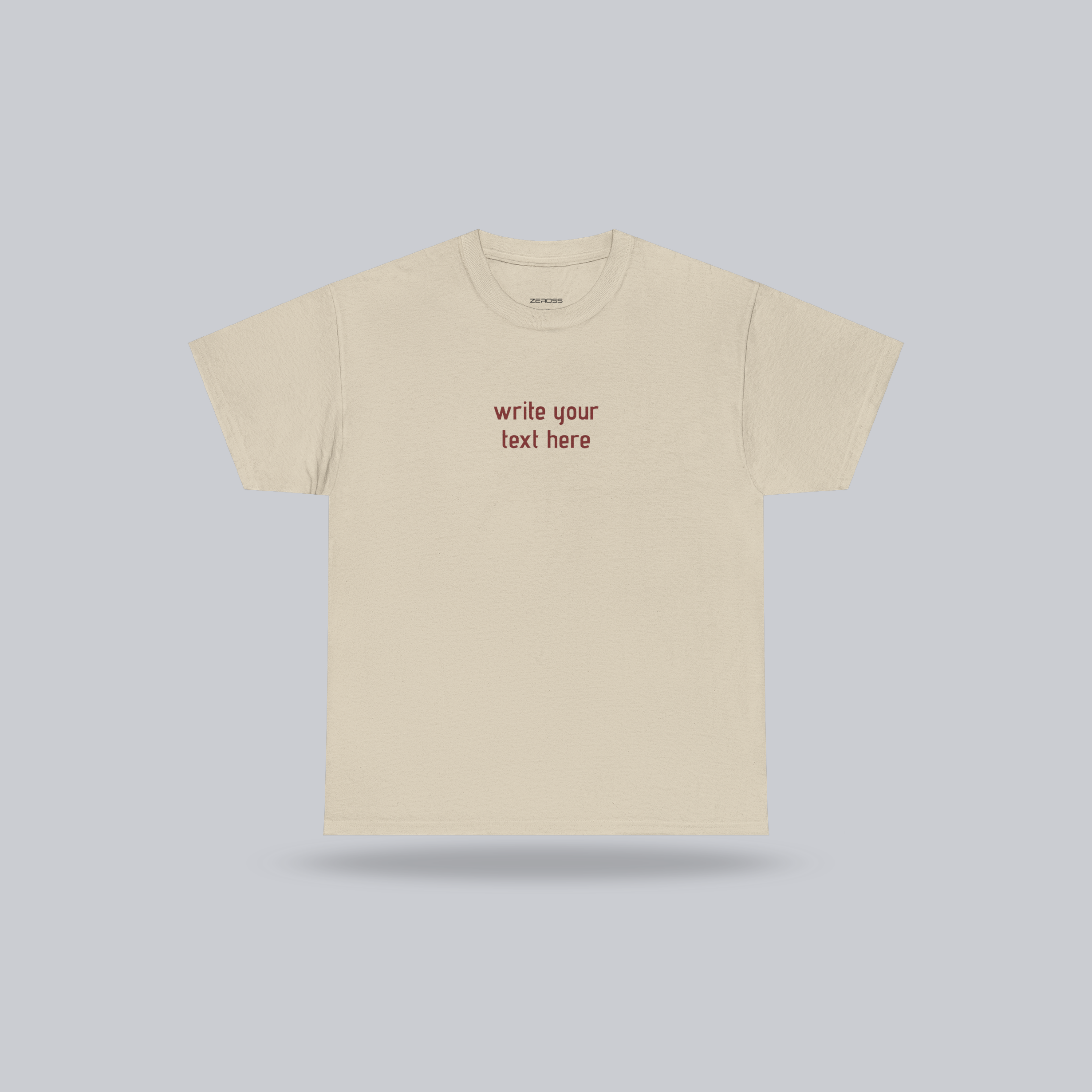 Personalized Custom Text T-Shirt – Create Your Own Message, Unisex Cotton Tee