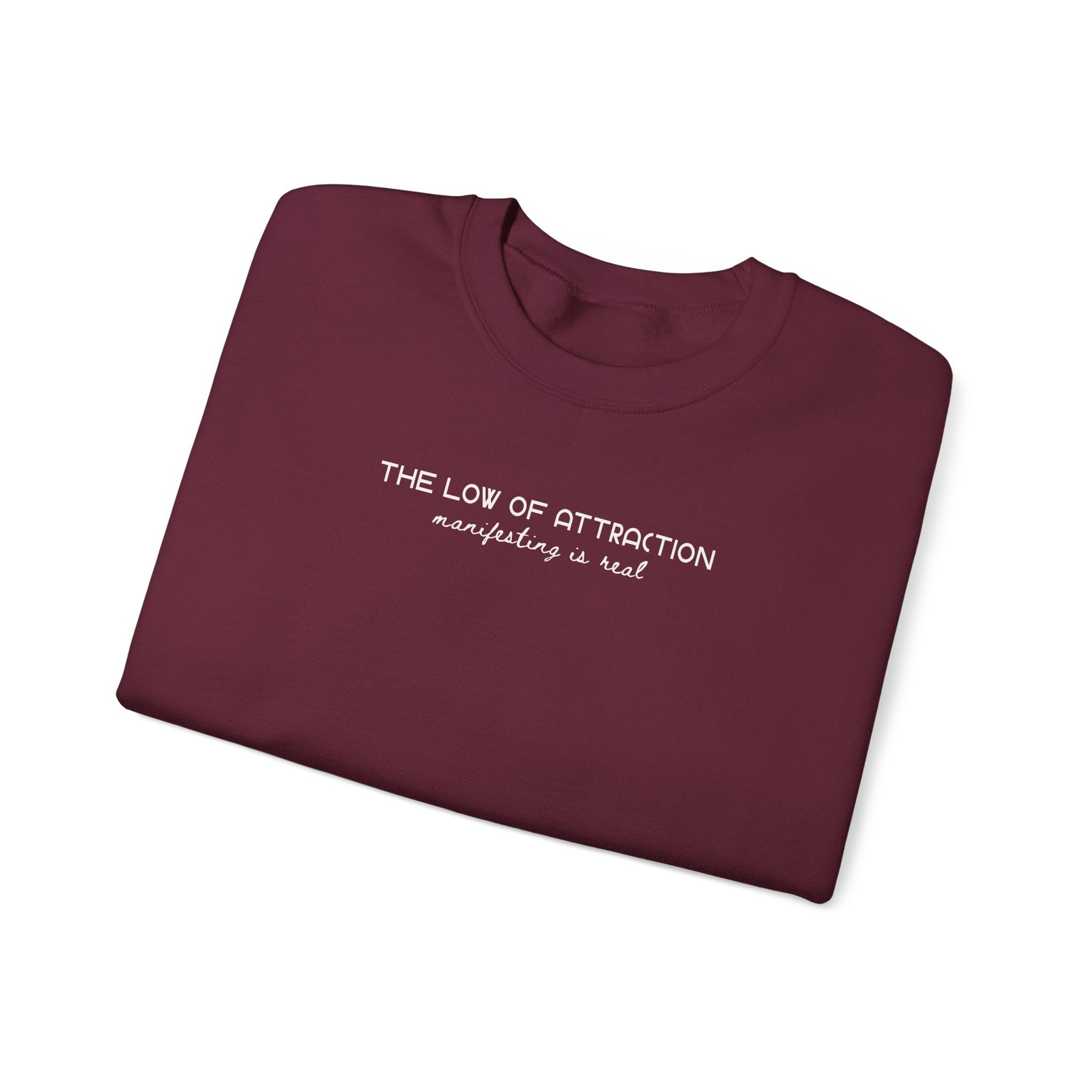 Law of Attraction Crewneck Sweatshirt – “Manifesting Is Real” Unisex Fleece