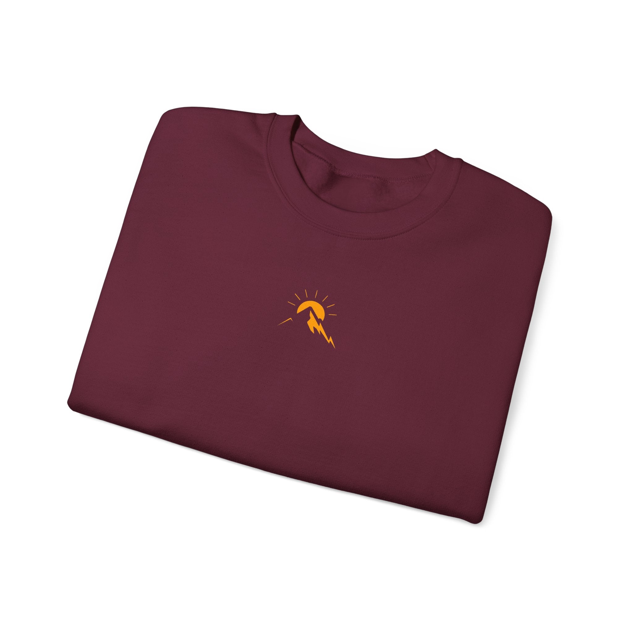 Unisex Sunrise Mountain Minimalist Sweatshirt –Unisex Heavy Crewneck