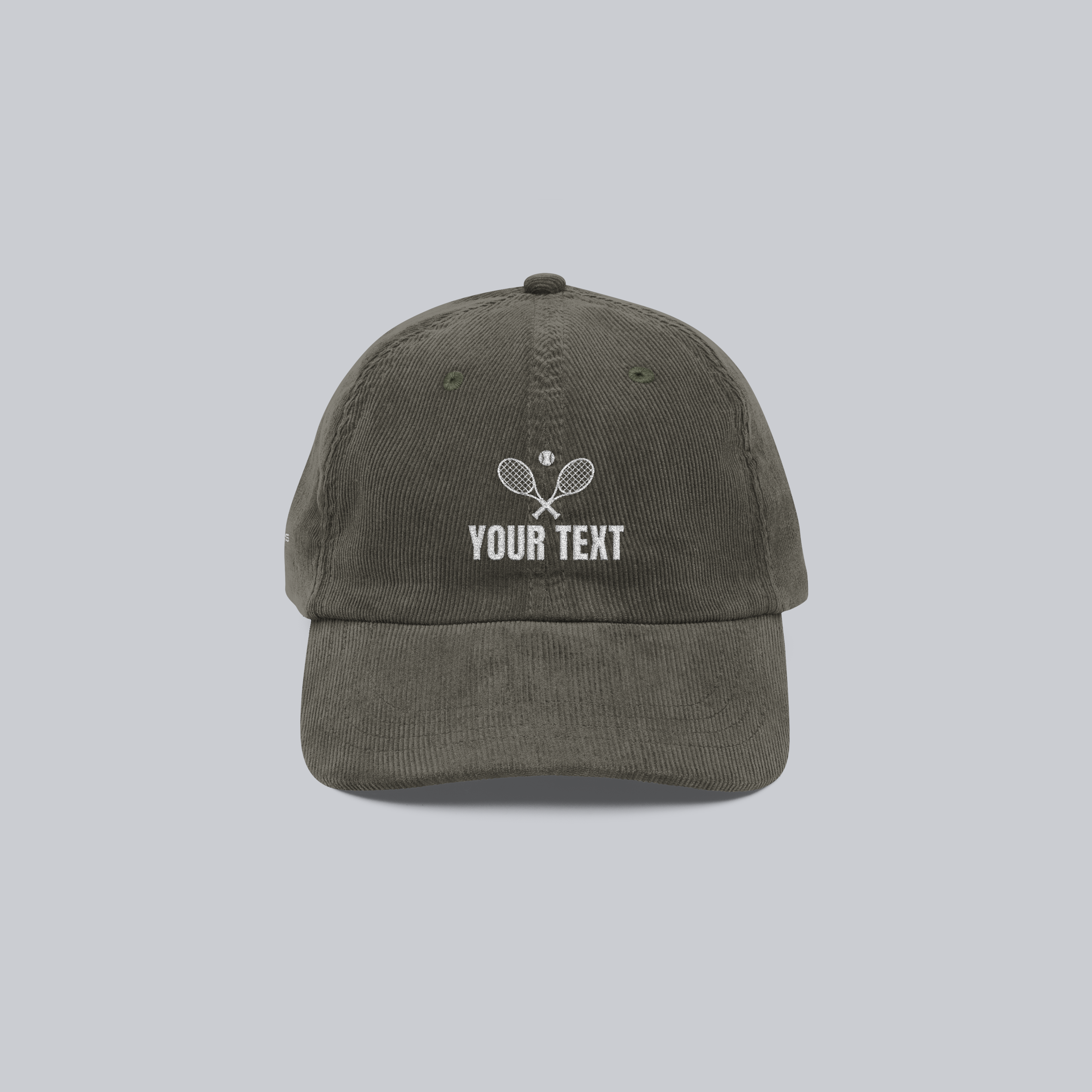 Personalized Vintage Corduroy Cap - Embroidered
