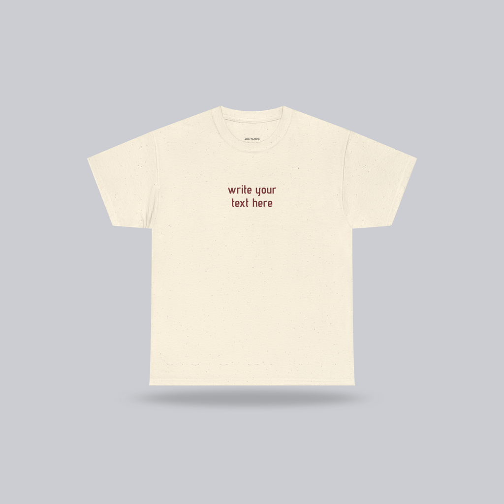 Personalized Custom Text T-Shirt – Create Your Own Message, Unisex Cotton Tee