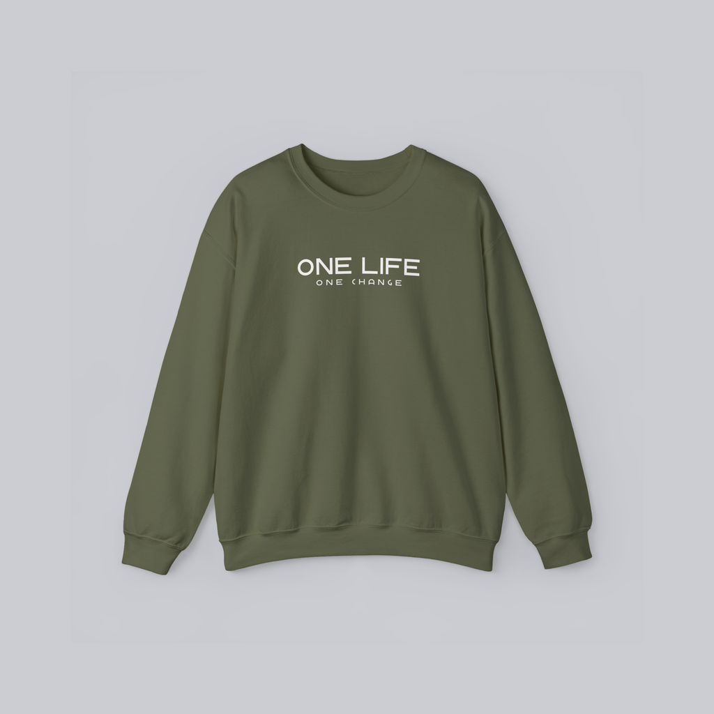 ONE LIFE ONE CHANGE – Unisex Cozy Heavy Blend Pullover