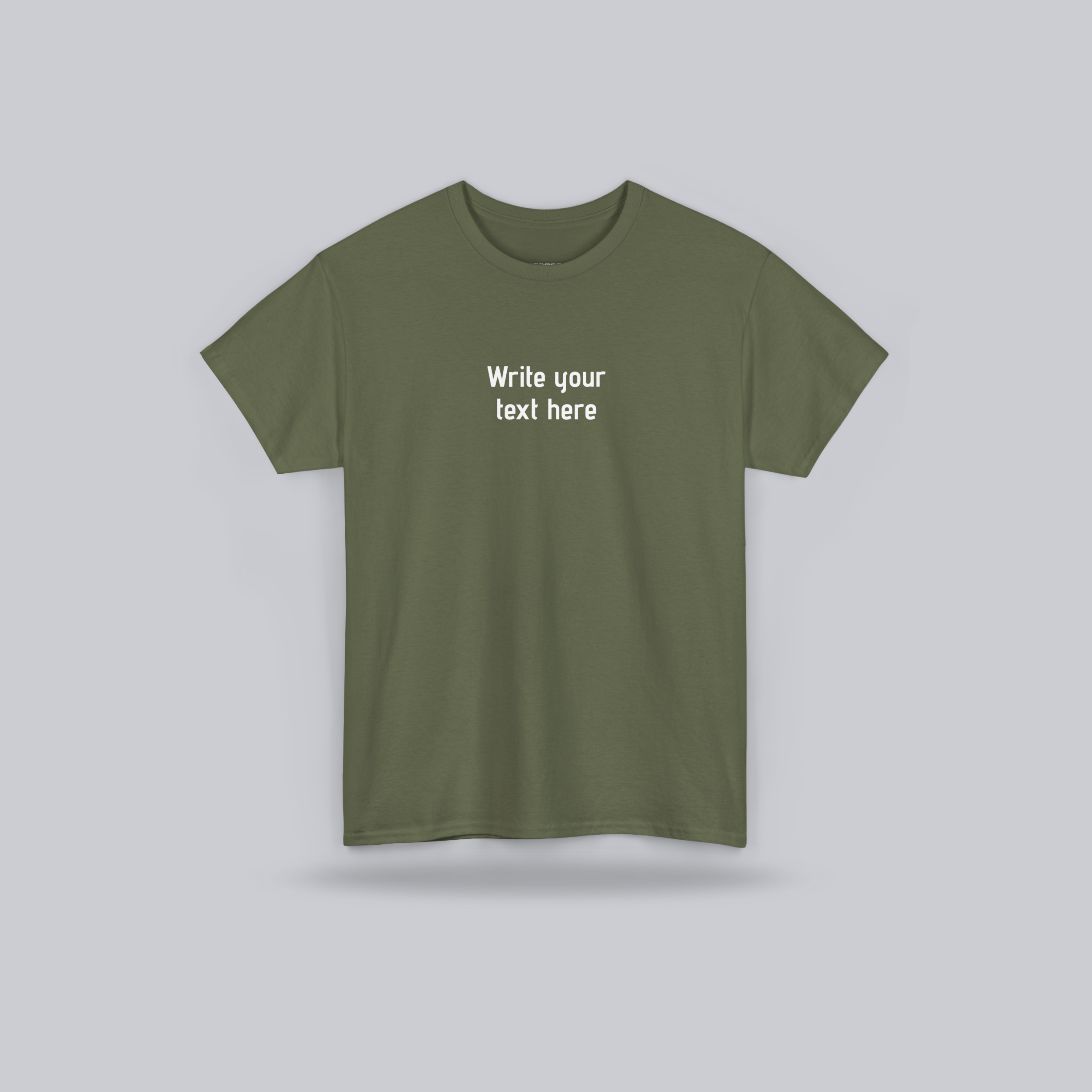 Personalized Custom Text T-Shirt – create your own message, Unisex Cotton Tee