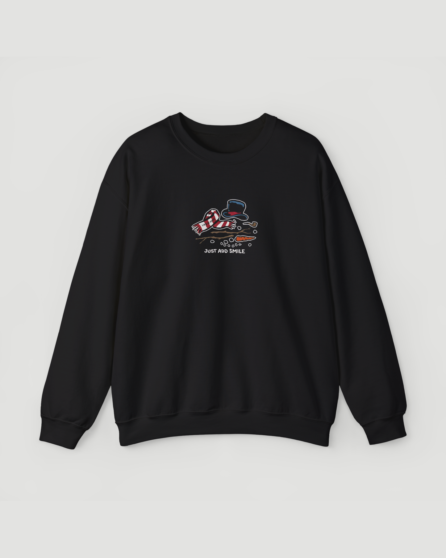 Just Add Smile Snowman Crewneck Sweatshirt – Cozy Winter Pullover