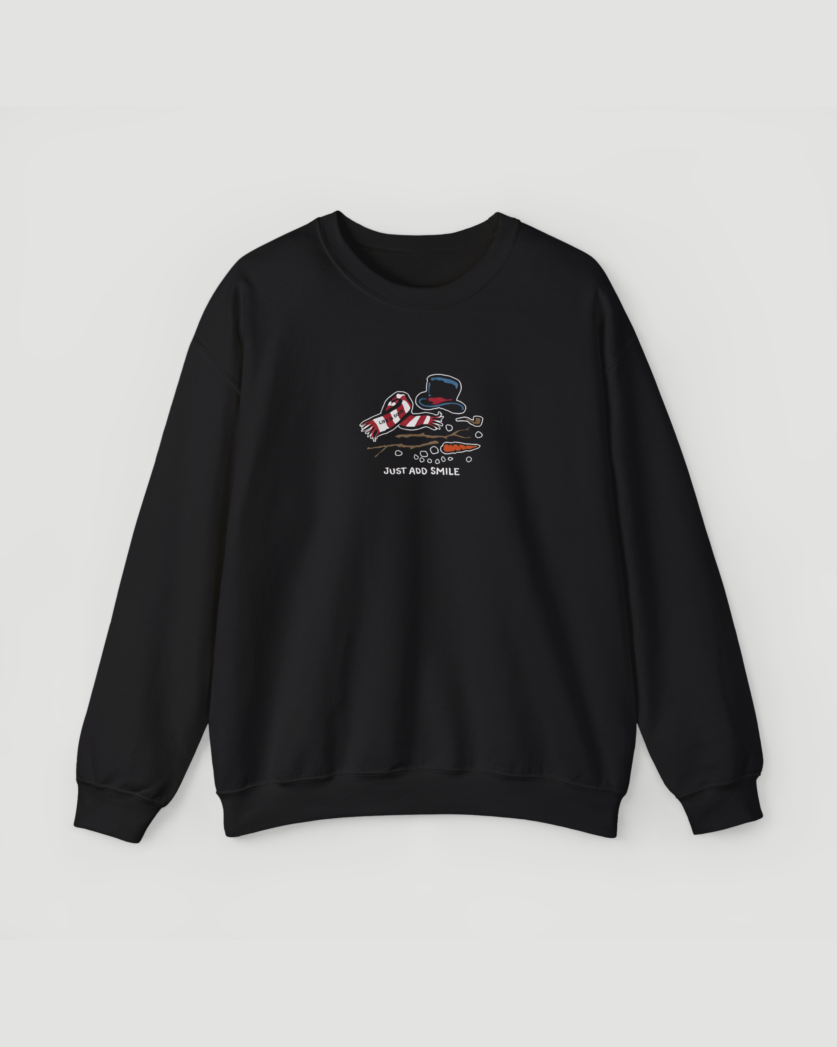 Just Add Smile Snowman Crewneck Sweatshirt – Cozy Winter Pullover