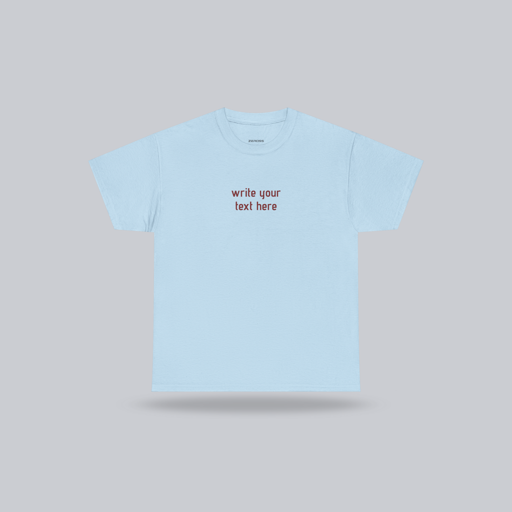 Personalized Custom Text T-Shirt – Create Your Own Message, Unisex Cotton Tee