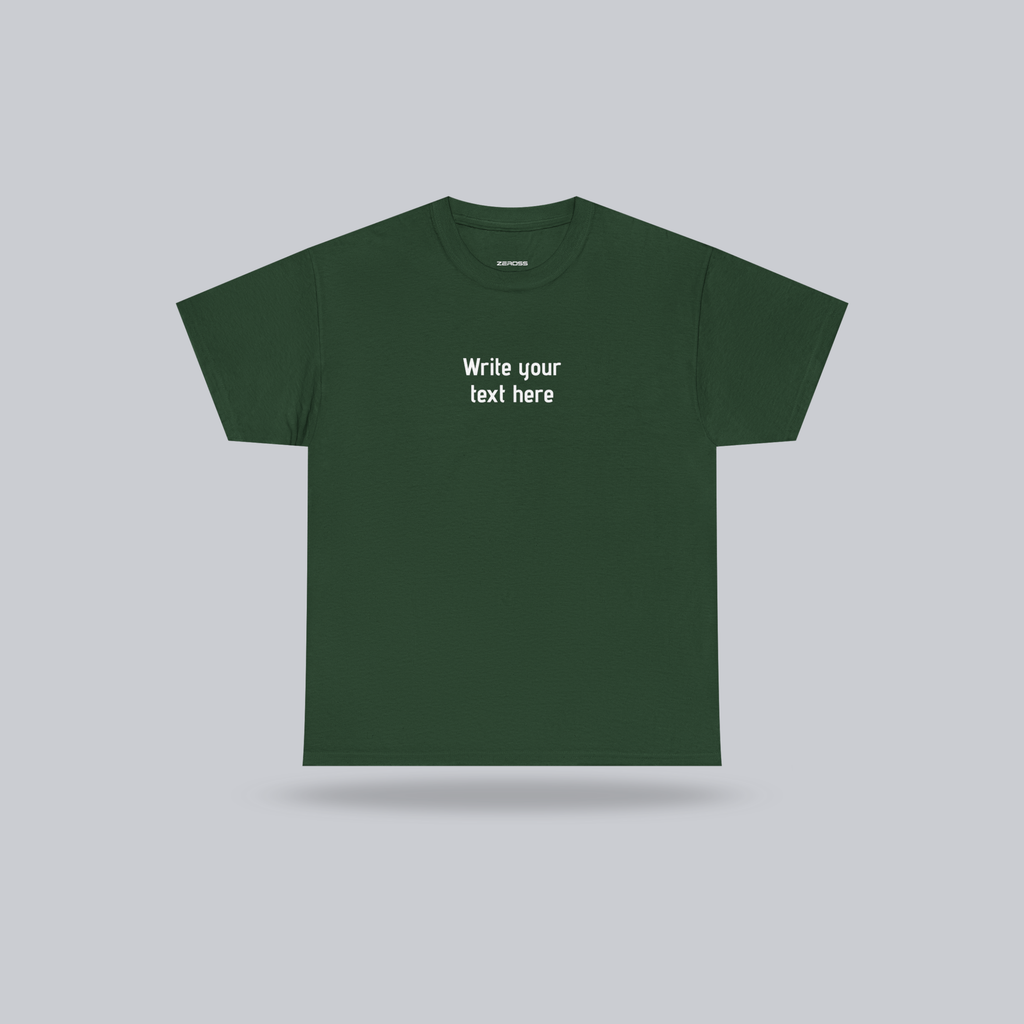 Personalized Custom Text T-Shirt – create your own message, Unisex Cotton Tee