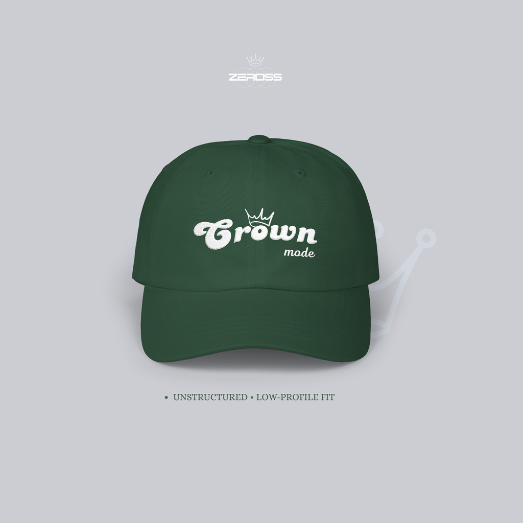 CROWN MODE — Embroidered Classic Dad Cap