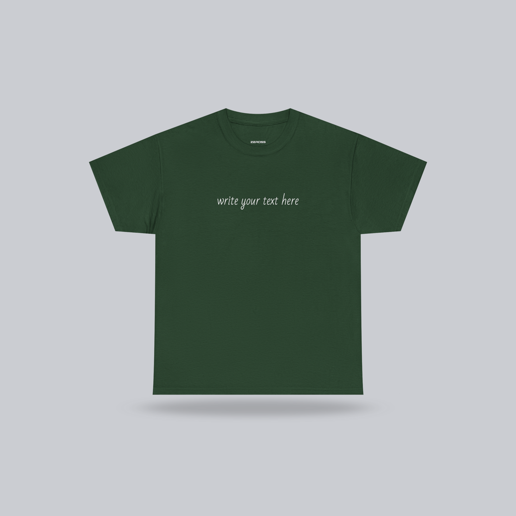 Personalized Custom Text T-Shirt – Wear Your Story | Unisex Cotton Tee
