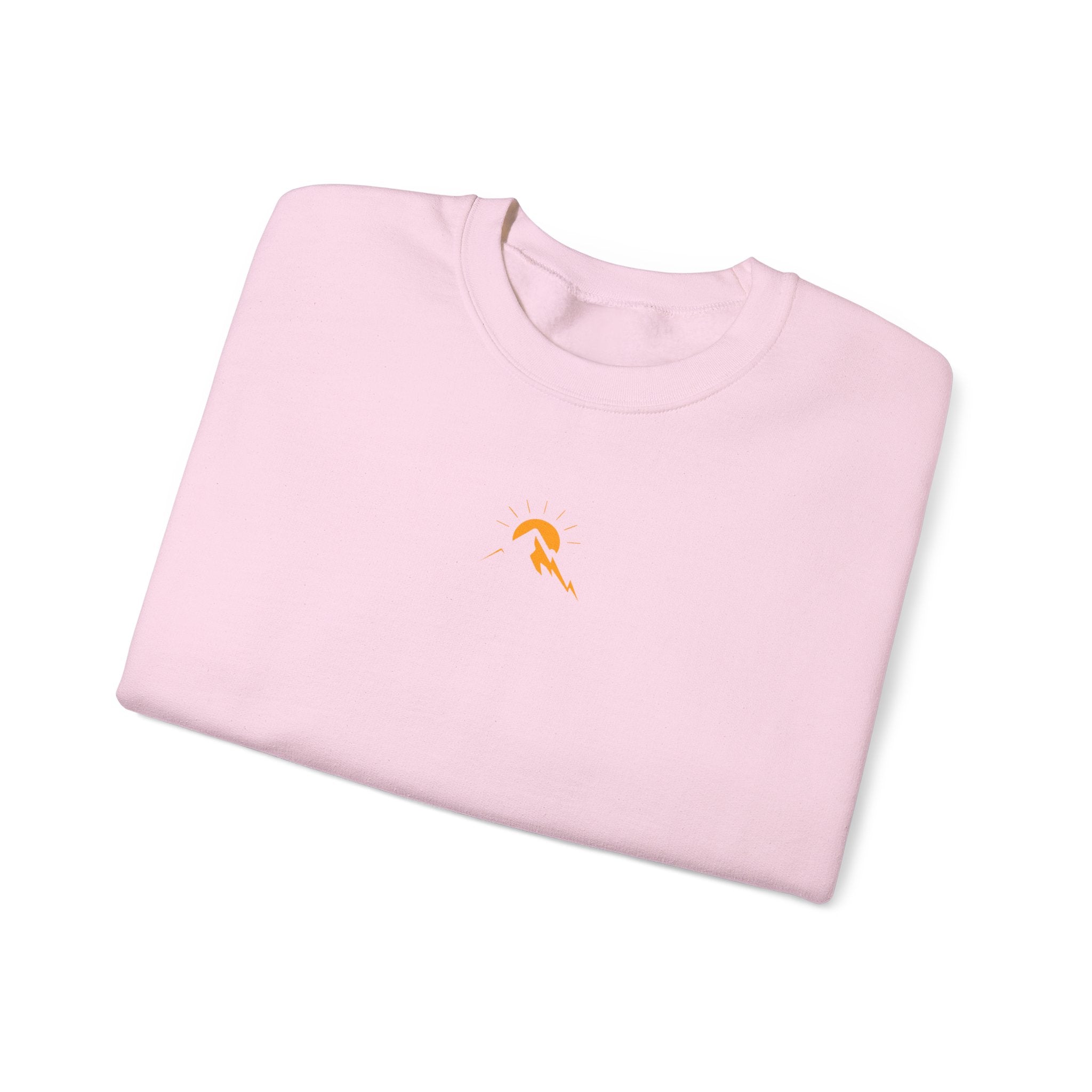 Unisex Sunrise Mountain Minimalist Sweatshirt –Unisex Heavy Crewneck