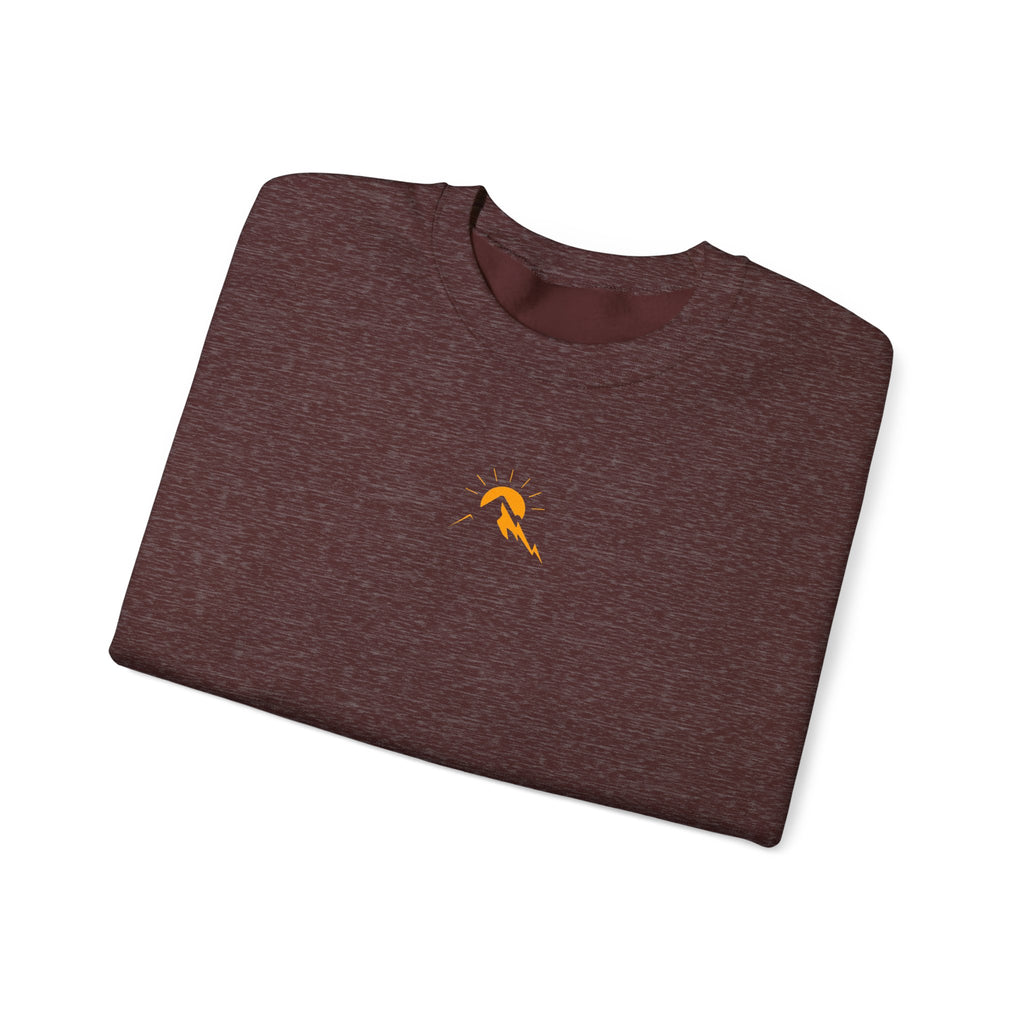 Unisex Sunrise Mountain Minimalist Sweatshirt –Unisex Heavy Crewneck