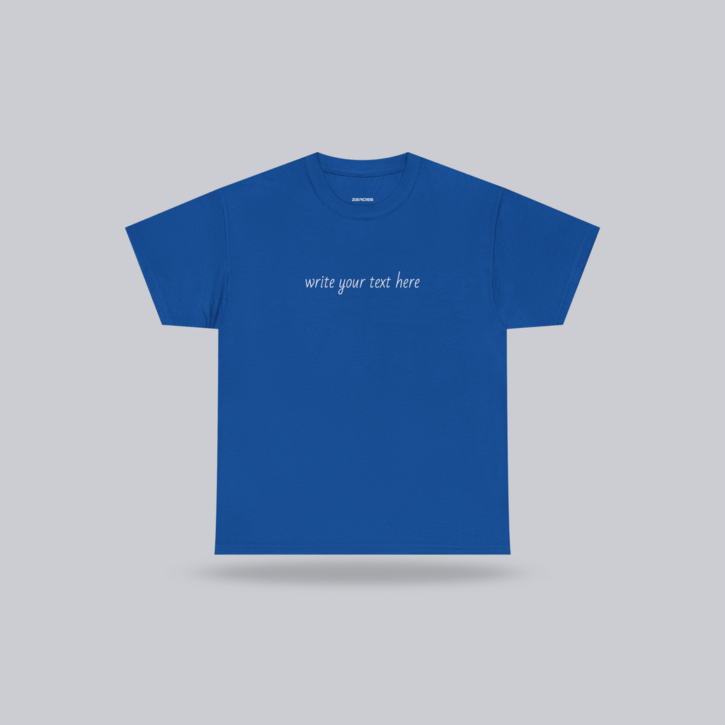 Personalized Custom Text T-Shirt – Wear Your Story | Unisex Cotton Tee