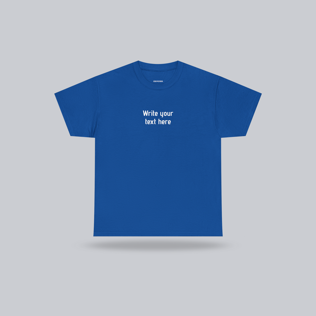 Personalized Custom Text T-Shirt – create your own message, Unisex Cotton Tee